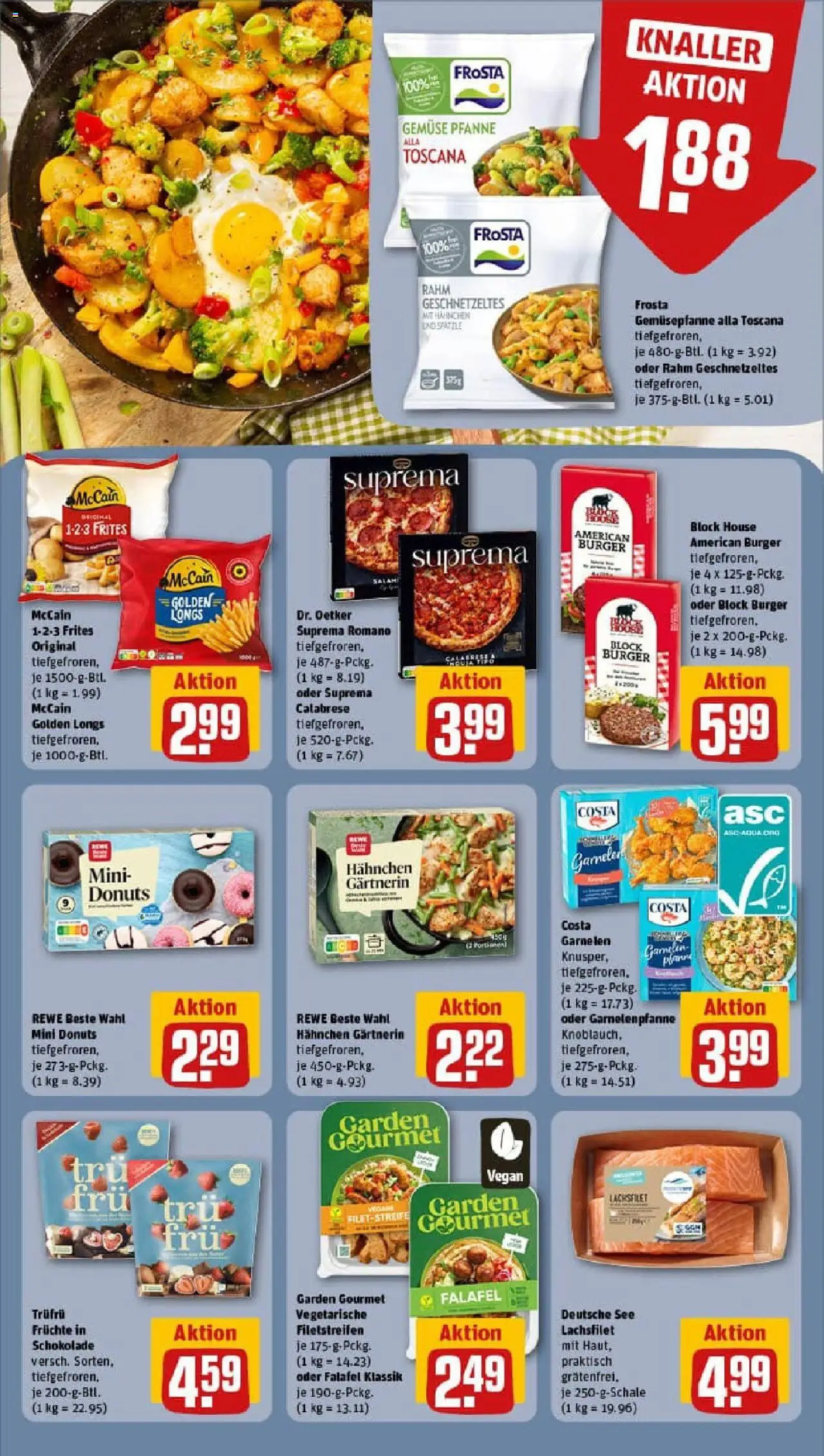 Rewe prospekt Bad Vilbel	 - gültig ab dem 24.08.2025 | Seite: 12 | Produkte: McCain 123 Frites, Frosta, Gemüse, Pizza