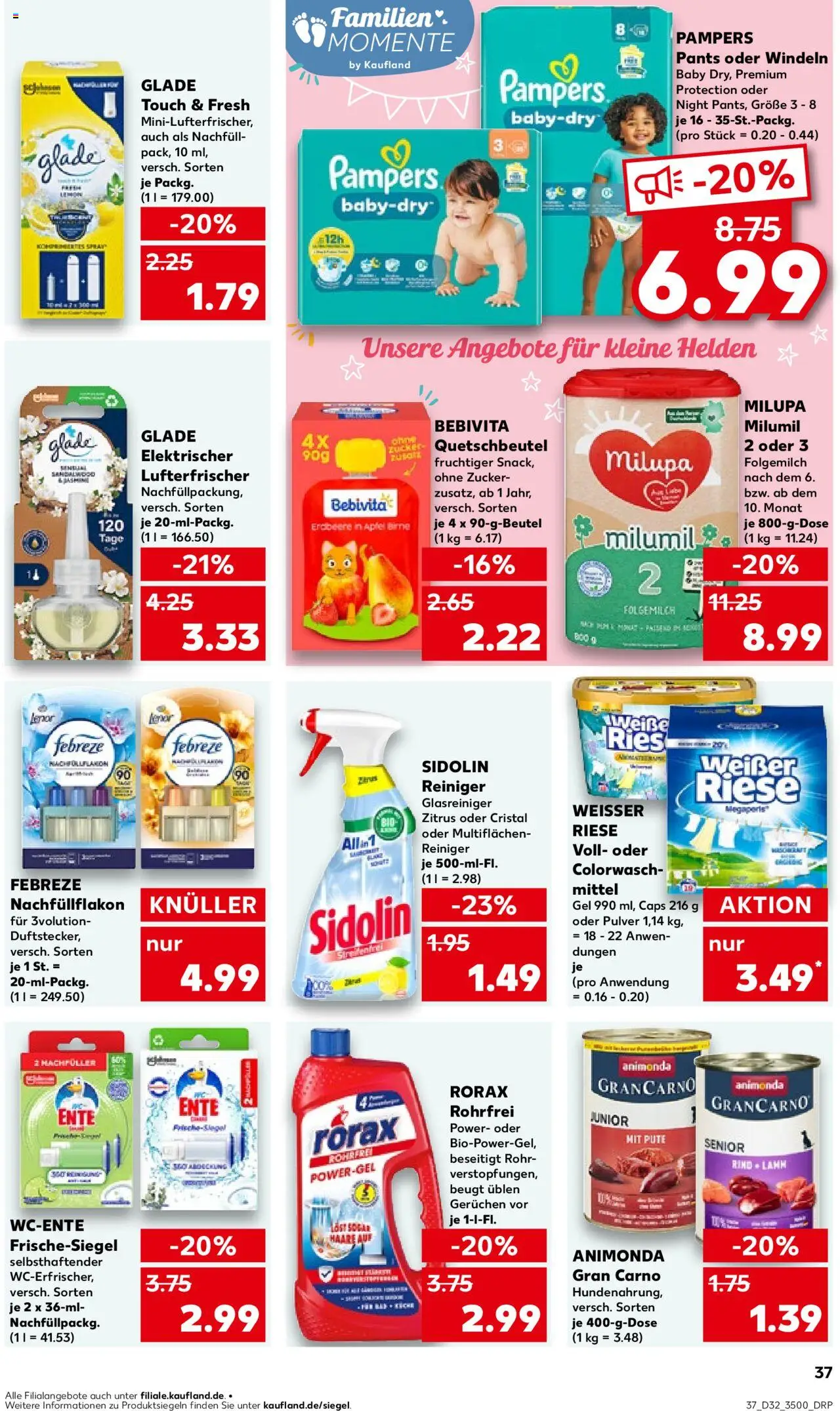 Kaufland prospekt Jena	 - gültig ab dem 07.08.2025 | Seite: 37 | Produkte: Pute, Pampers, Äpfel, Ente