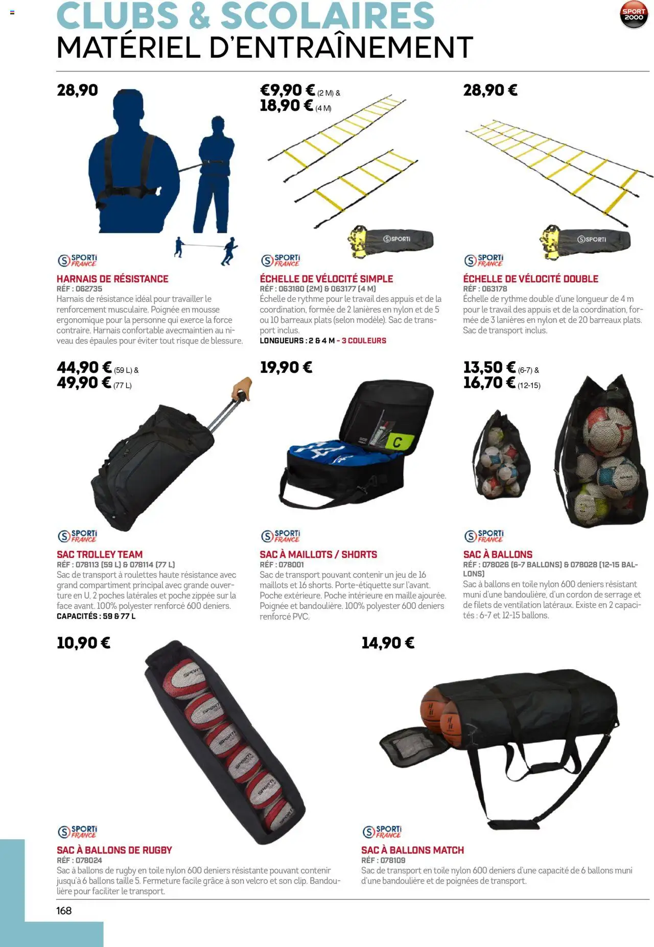 {H1} | Page: 168 | Produits: Mousse, Sac de transport, Poignées, Shorts