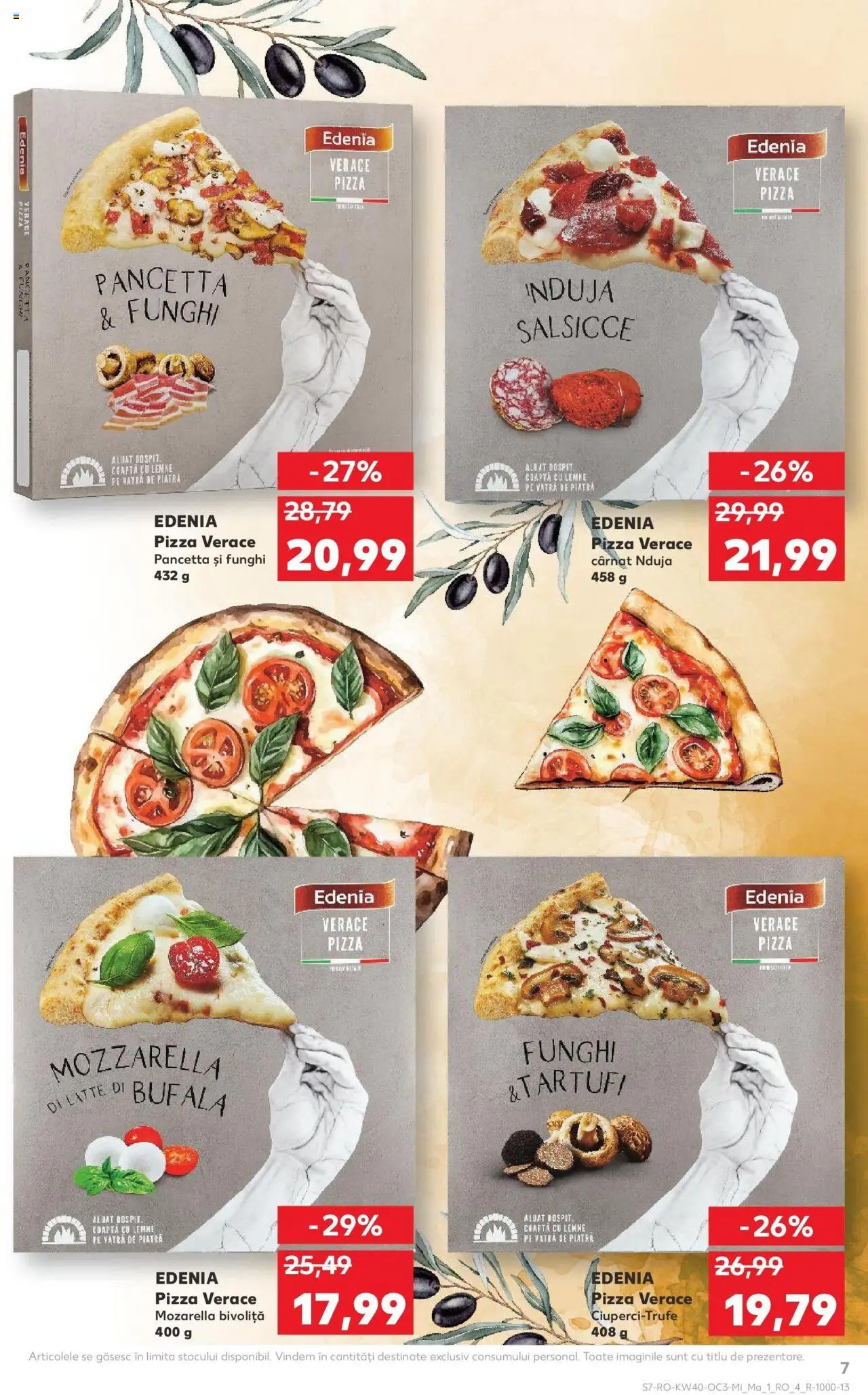 Noul catalog Kaufland – valabil de la 01.10.2025 | Pagină: 7 | Produse: Aluat, Mozzarella, Pizza
