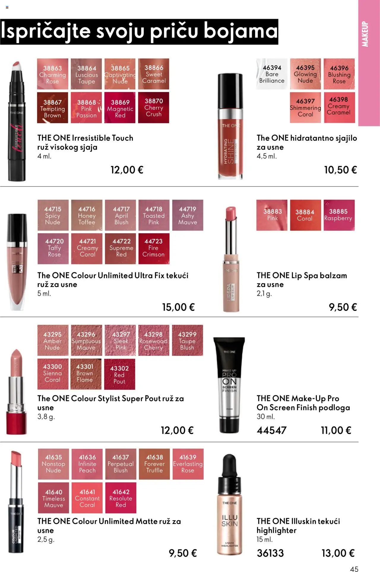 Oriflame katalog | vrijedi od 08.10.2025 | Stranica: 45 | Proizvodi: Ruž, Finish