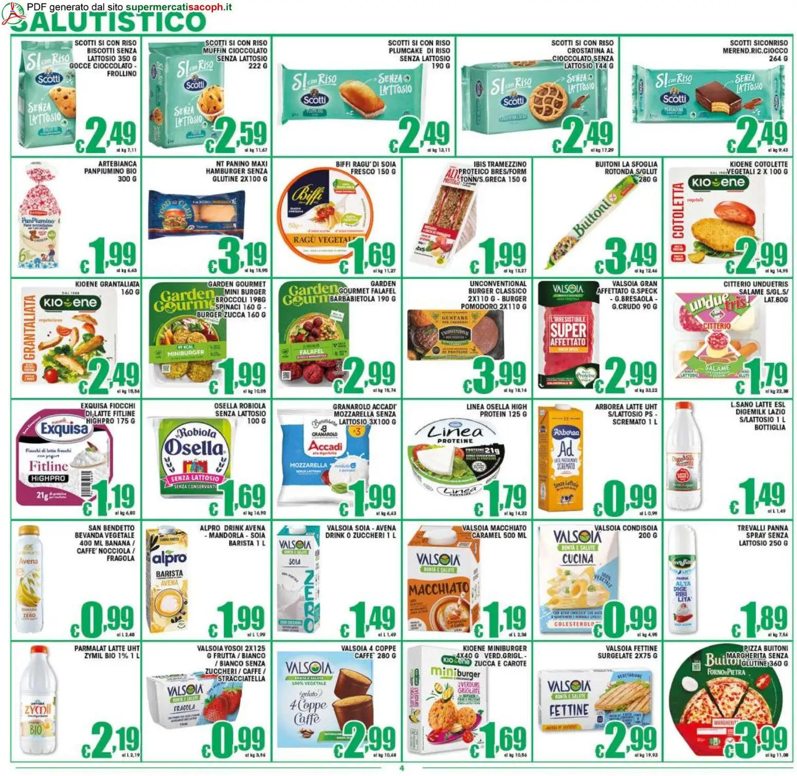 Volantino Sacoph del 17.04.2026 | Pagina: 4 | Prodotti: Mozzarella, Barbabietola, Forno, Tramezzino