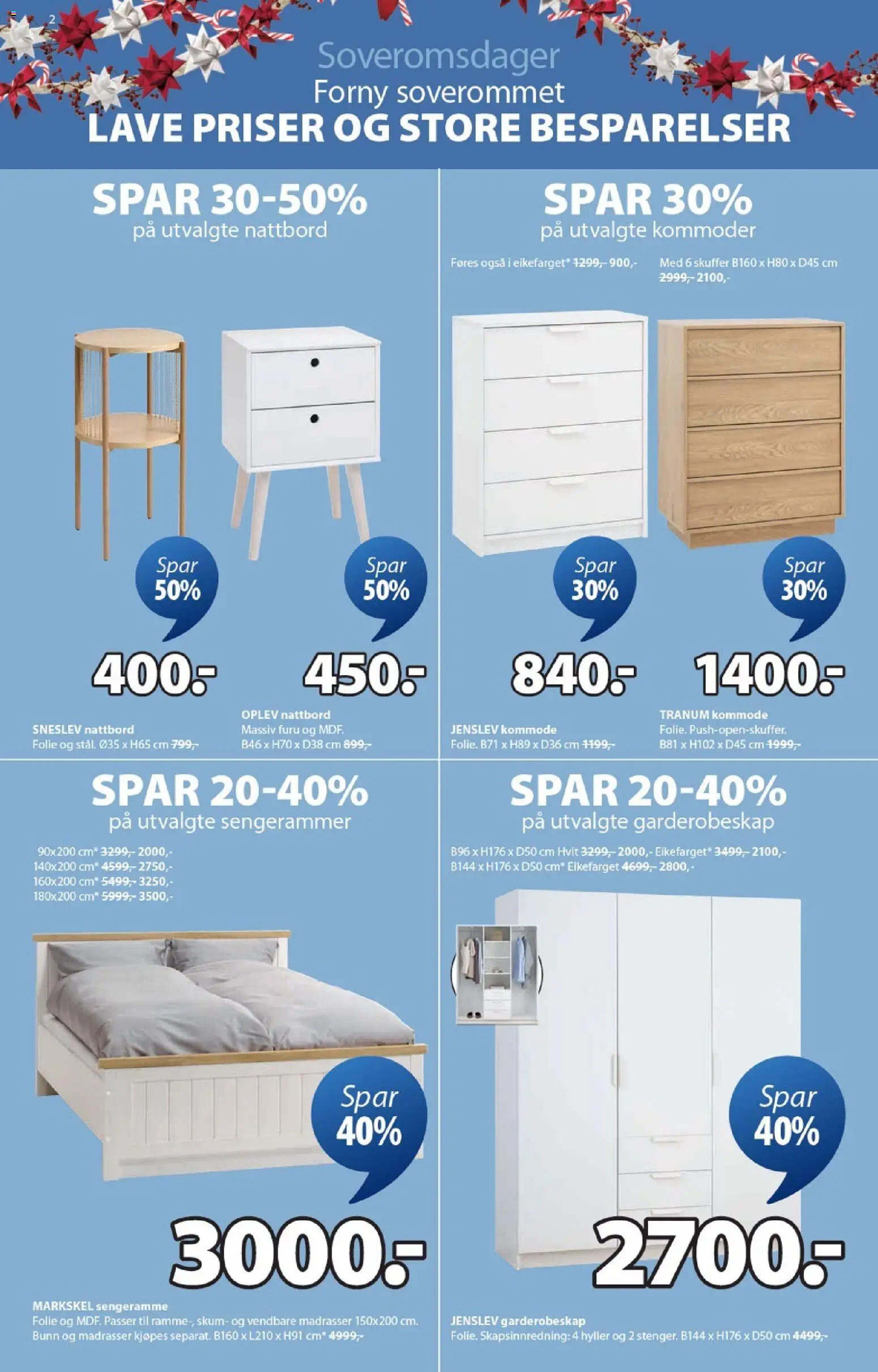 {H1} | Side: 2 | Produkter: Gown, Garderobeskap, Kommode, Nattbord