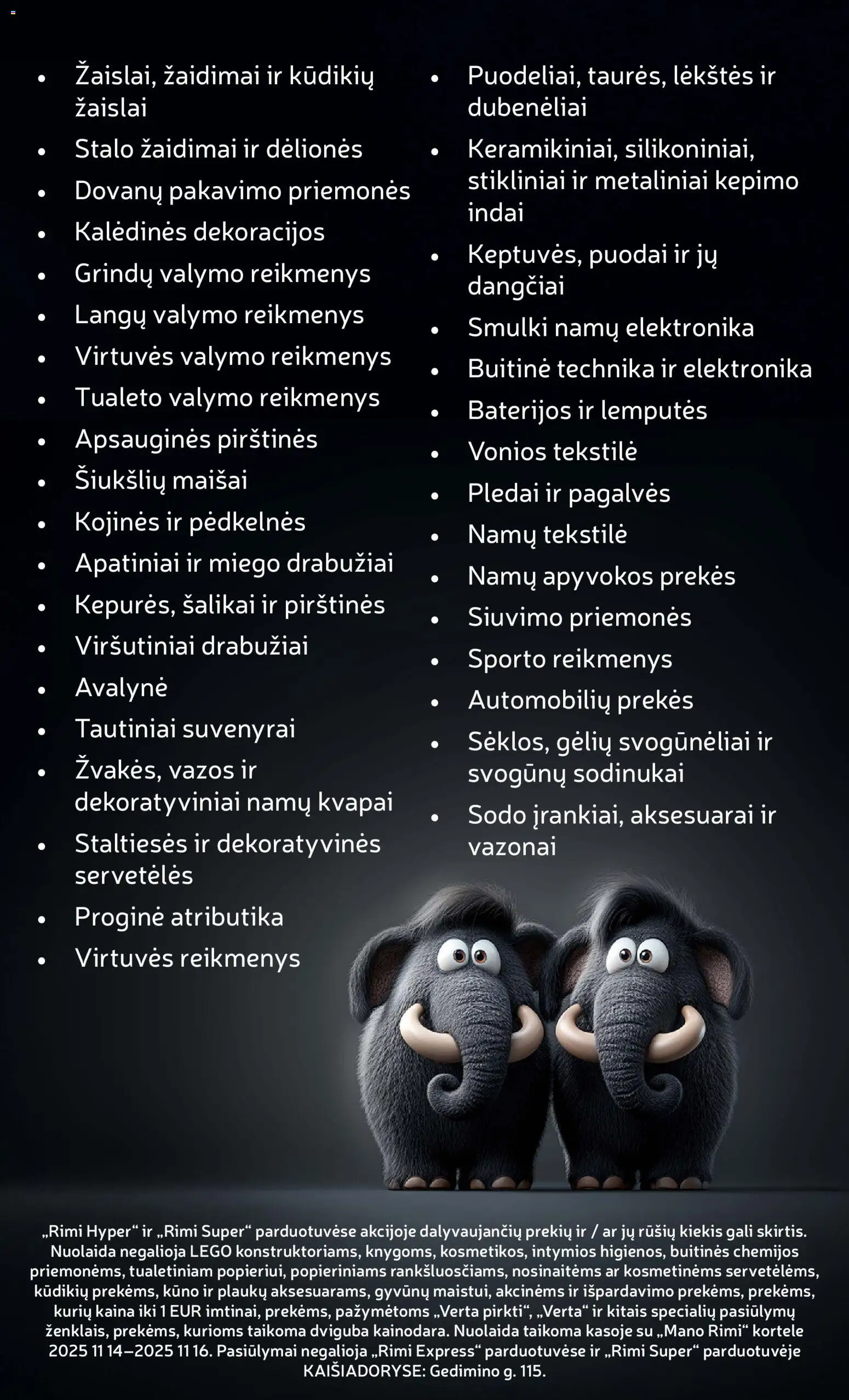 Rimi akcijos nuo 11.11.2025 | Puslapis: 3 | Prekių: Pėdkelnės, Indai, Drabužiai, Kojinės