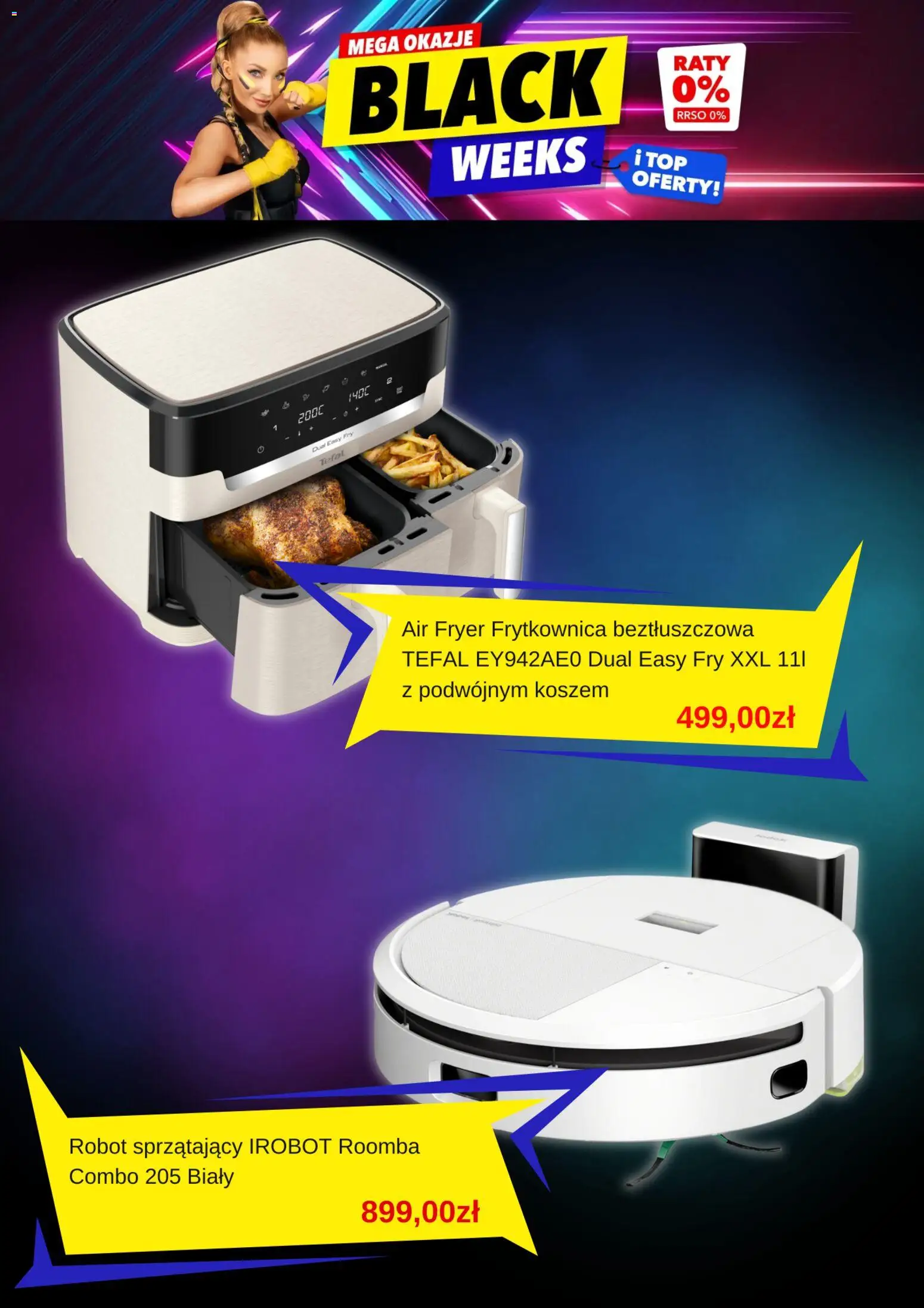 Mediaexpert Black Friday od 22.10.2025 | Strona: 4 | Produkty: Robot, Frytkownica, Frytkownica beztłuszczowa, Tefal