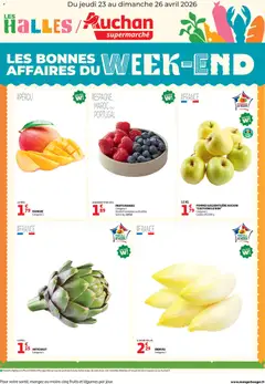 Auchan Les bons plans du week-end dans votre super !  - Voorbeeld van een folder van Auchan, geldig van 23.04.2026