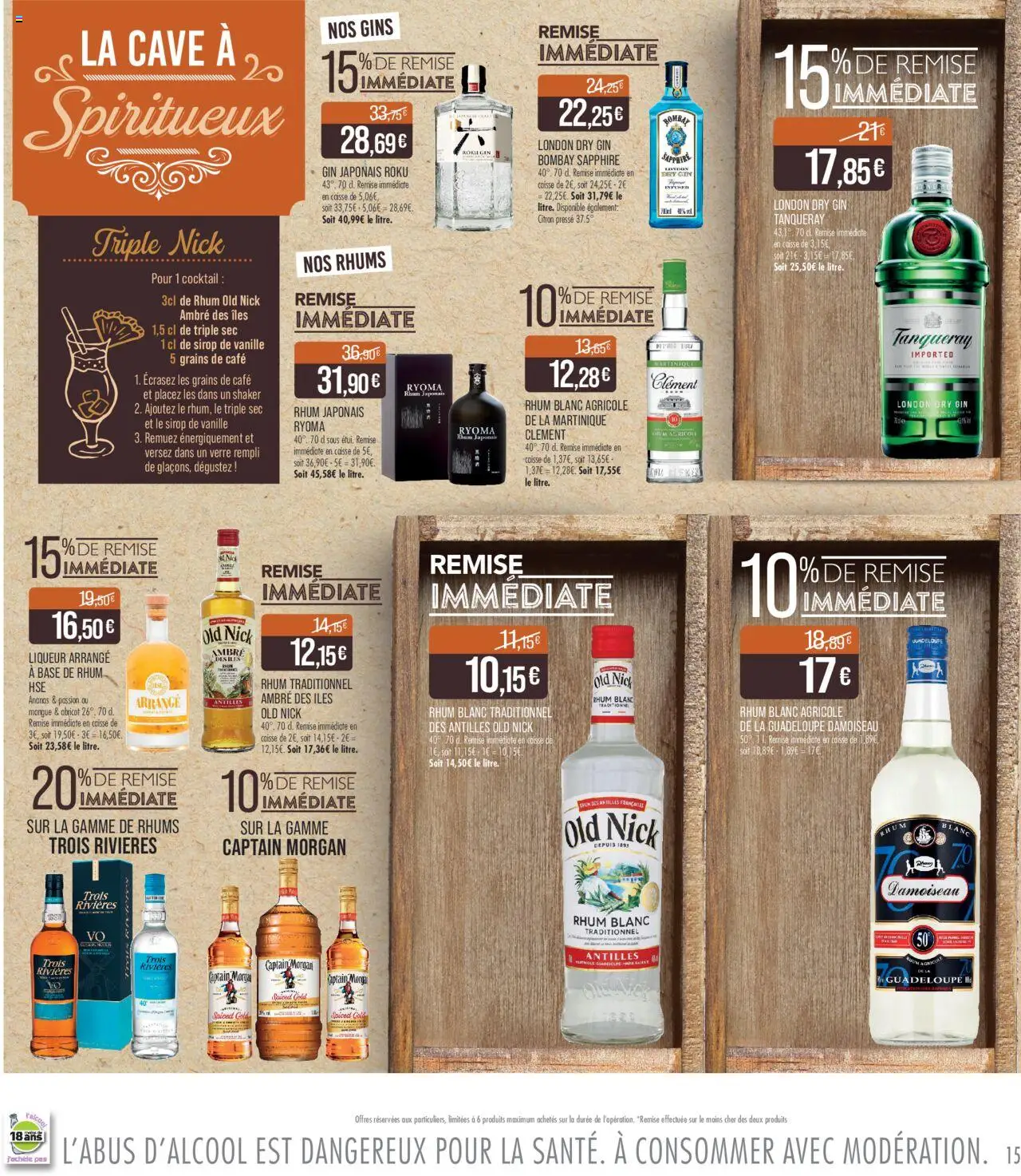 {H1} | Page: 15 | Produits: Rhum, Captain Morgan, Rhum blanc traditionnel, Café