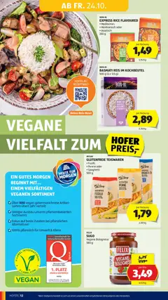 Hofer Flugblatt ab 24.10.2025 gültig | Seite: 14 | Produkte: Hajdina liszt, Reis