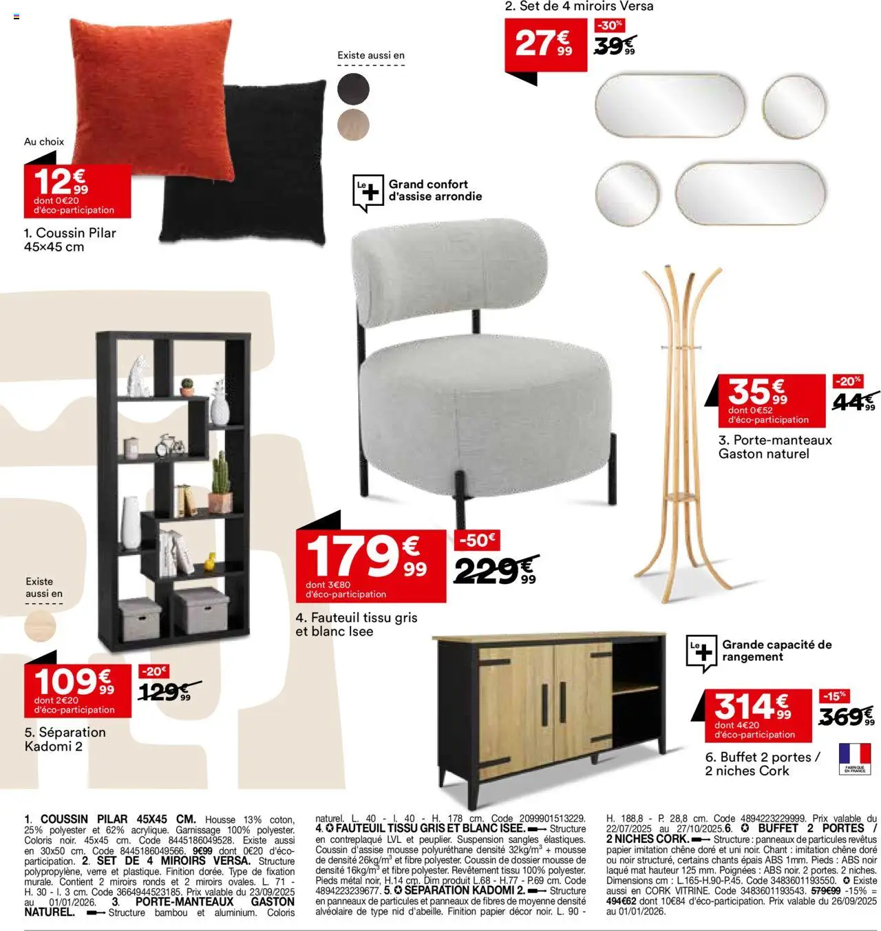 {H1} | Page: 25 | Produits: Poignées, Suspension, Buffet, Portes