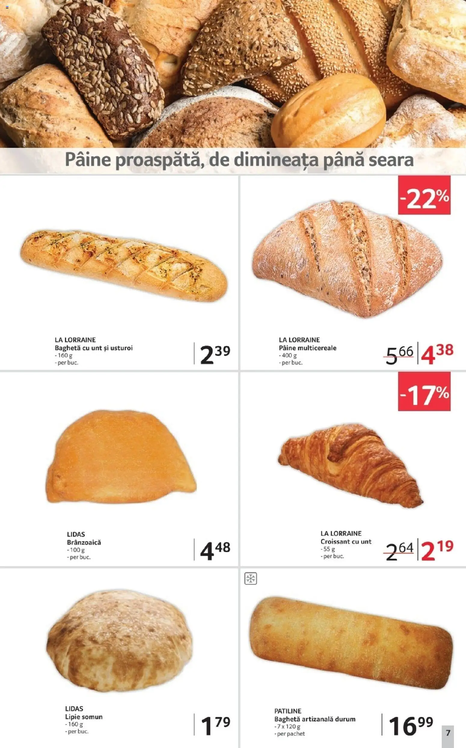 Noul catalog Selgros – valabil de la 02.01.2026 | Pagină: 7 | Produse: Unt, Pâine, Usturoi