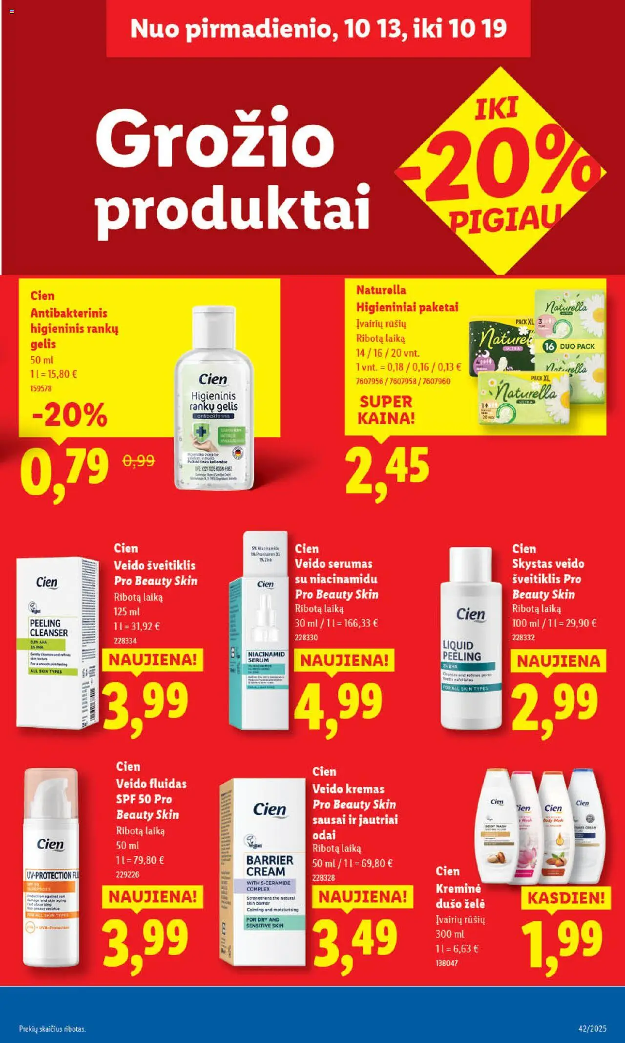 LIDL akcijos nuo 16.10.2025 | Puslapis: 53 | Prekių: Kremas, Šveitiklis, Dušo želė