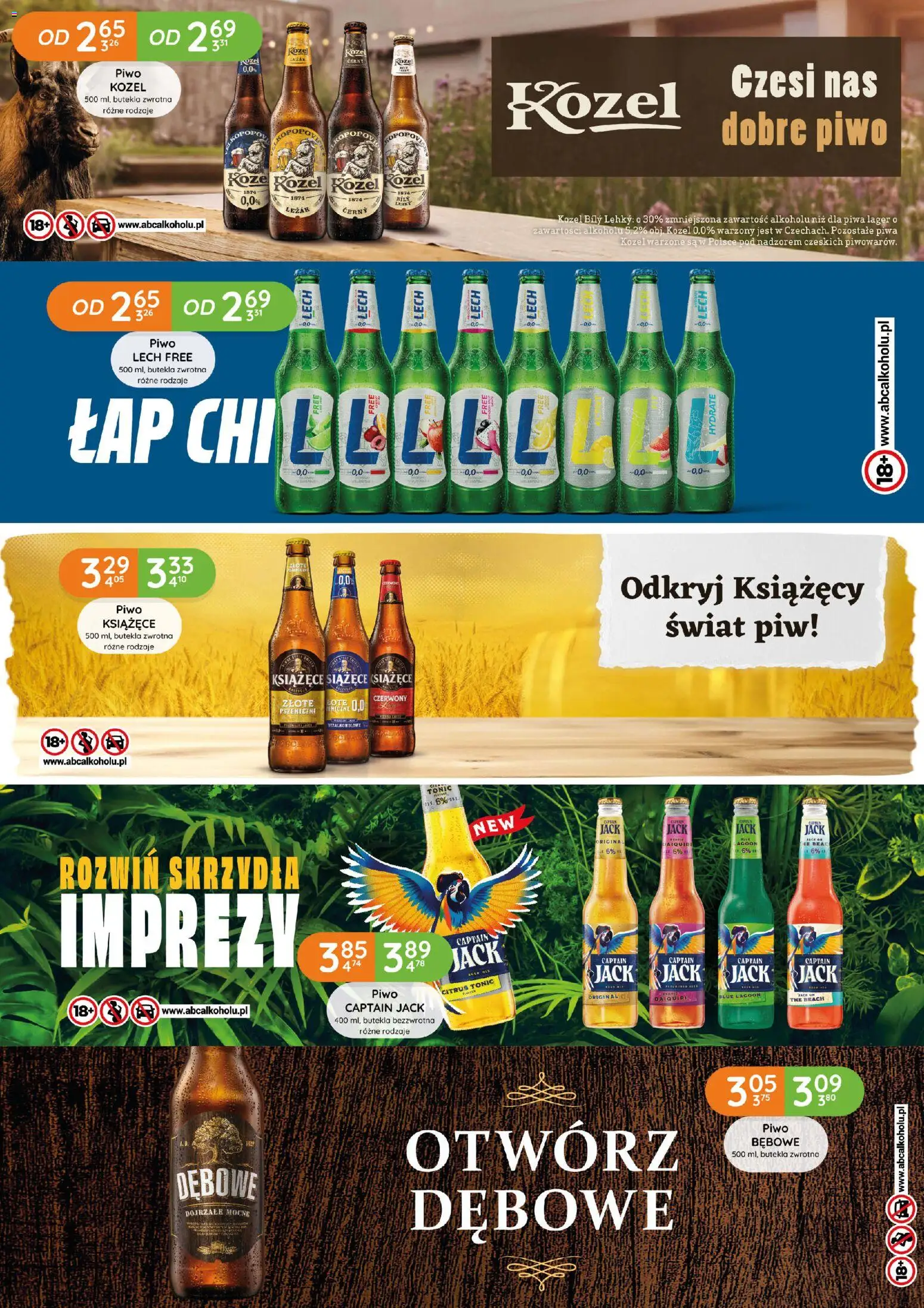 Eurocash Gazetka - Katalog Alkoholowy od 01.01.2026 | Strona: 67 | Produkty: Leżak, Piwo, Piwo kozel