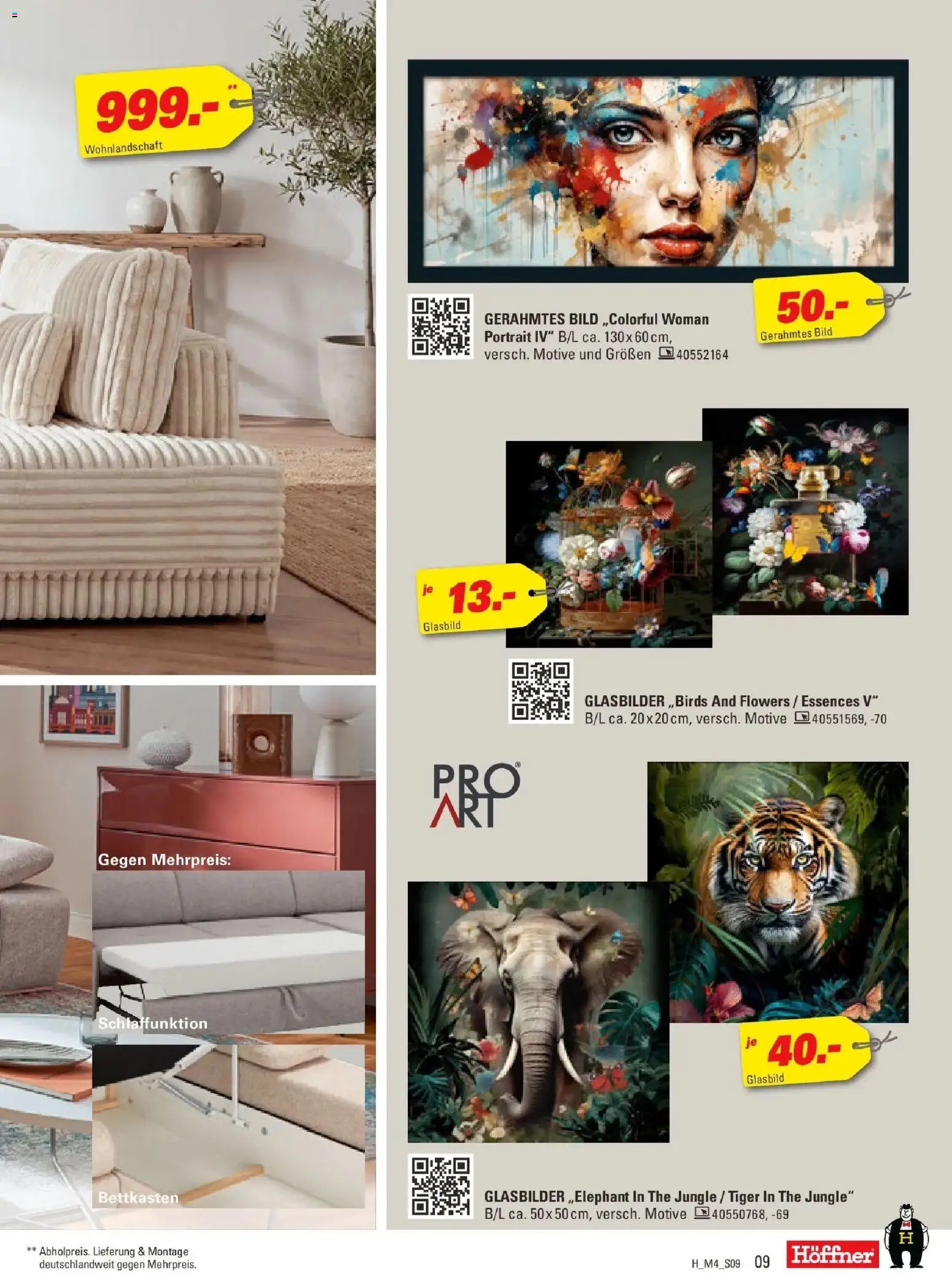 Höffner Prospekt Fürth	 – gültig ab 01.04.2026 | Seite: 9 | Produkte: Wohnlandschaft