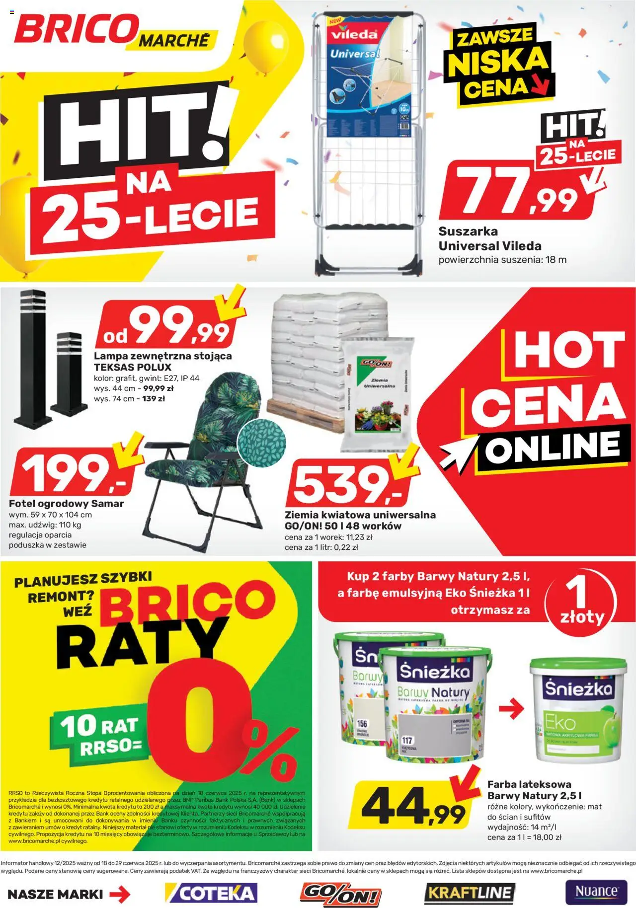 Brico Marché Gazetka od 18.06.2025 | Strona: 8 | Produkty: Ziemia, Fotel, Lampa, Vileda