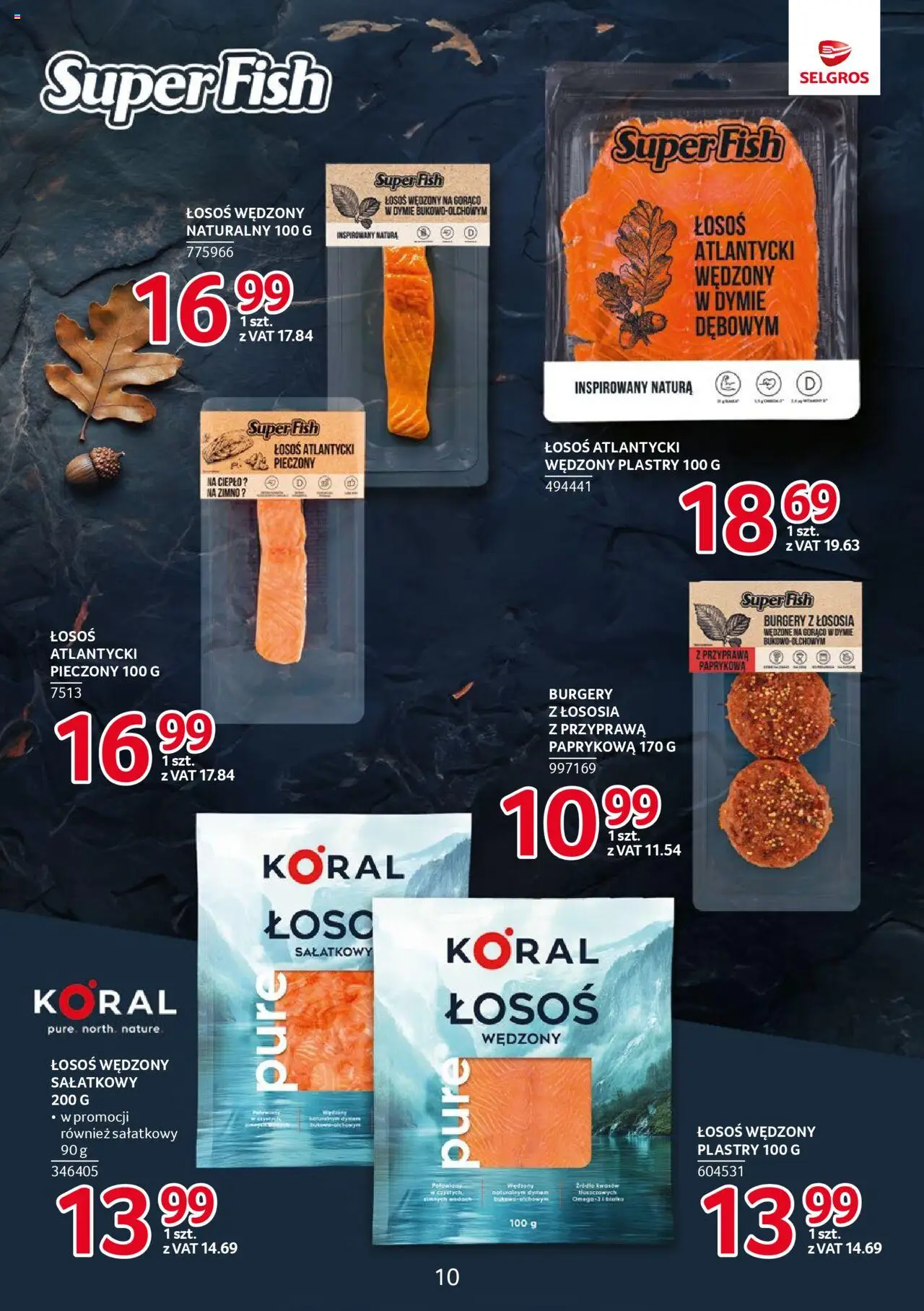 Selgros cash&carry Gazetka - Markowe produkty od 23.10.2025 | Strona: 10 | Produkty: Łosoś wędzony, Łosoś atlantycki, Łosoś, Łosoś wędzony na gorąco