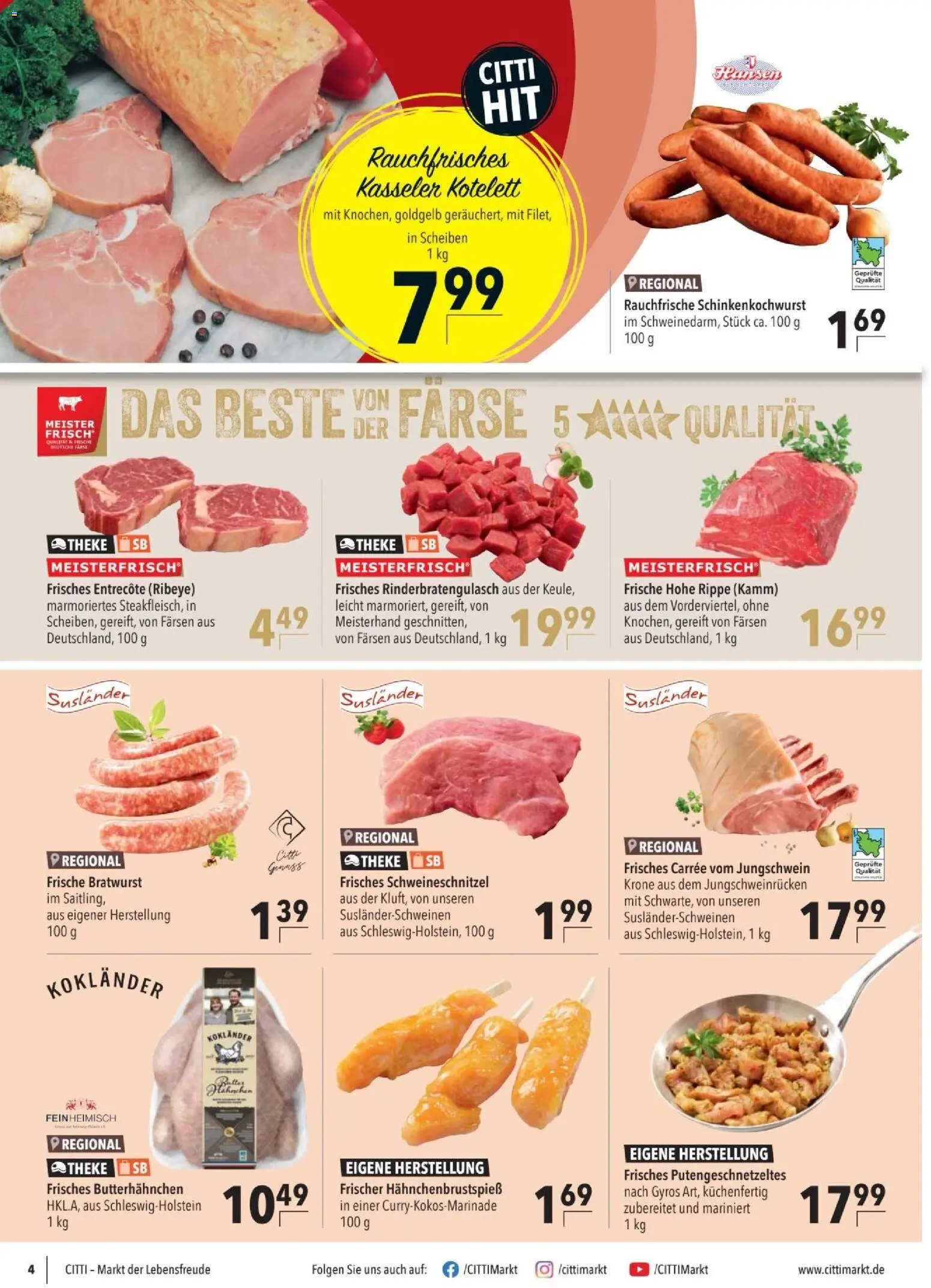 CITTI tilbudsavis – gyldig fra 18.02.2026 | Side: 4 | Produkter: Case, Entrecote