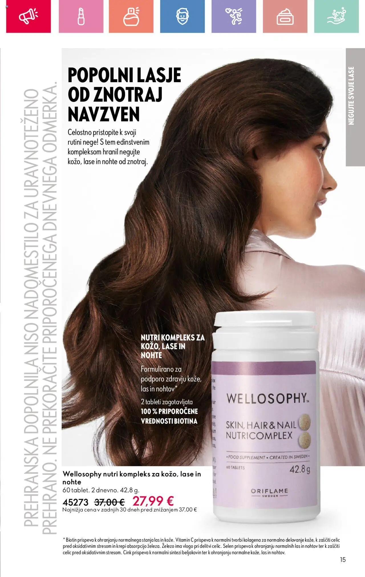 Oriflame katalog 11 │ velja od 03.08.2025 | Stran: 15 | Izdelki: Prehranska dopolnila