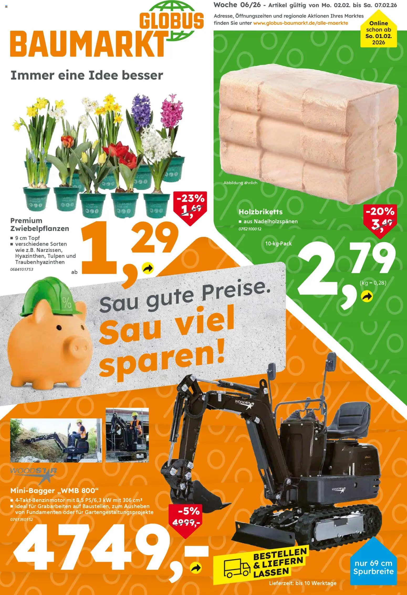 Globus Baumarkt prospekt Dresden	 – gültig ab 02.02.2026 | Seite: 1