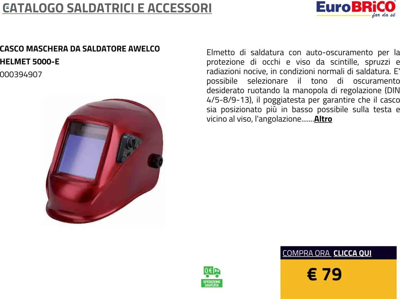 Volantino Eurobrico del 23.07.2025 | Pagina: 22 | Prodotti: Maschera