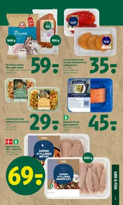 Hel Holger kylling eller røget skinke, 900-1600 g. Kg-pris maks. 73,75. Frit valg. 1 stk. gyldig fra 29.01.2026 | Side: 3