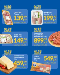 16.04.2026 tarihinden itibaren geçerli olan Gürmar kataloğu önizlemesi | Sayfa: 2 | Ürünler: Tereyağı, Tulum, Piliç, Pirzola