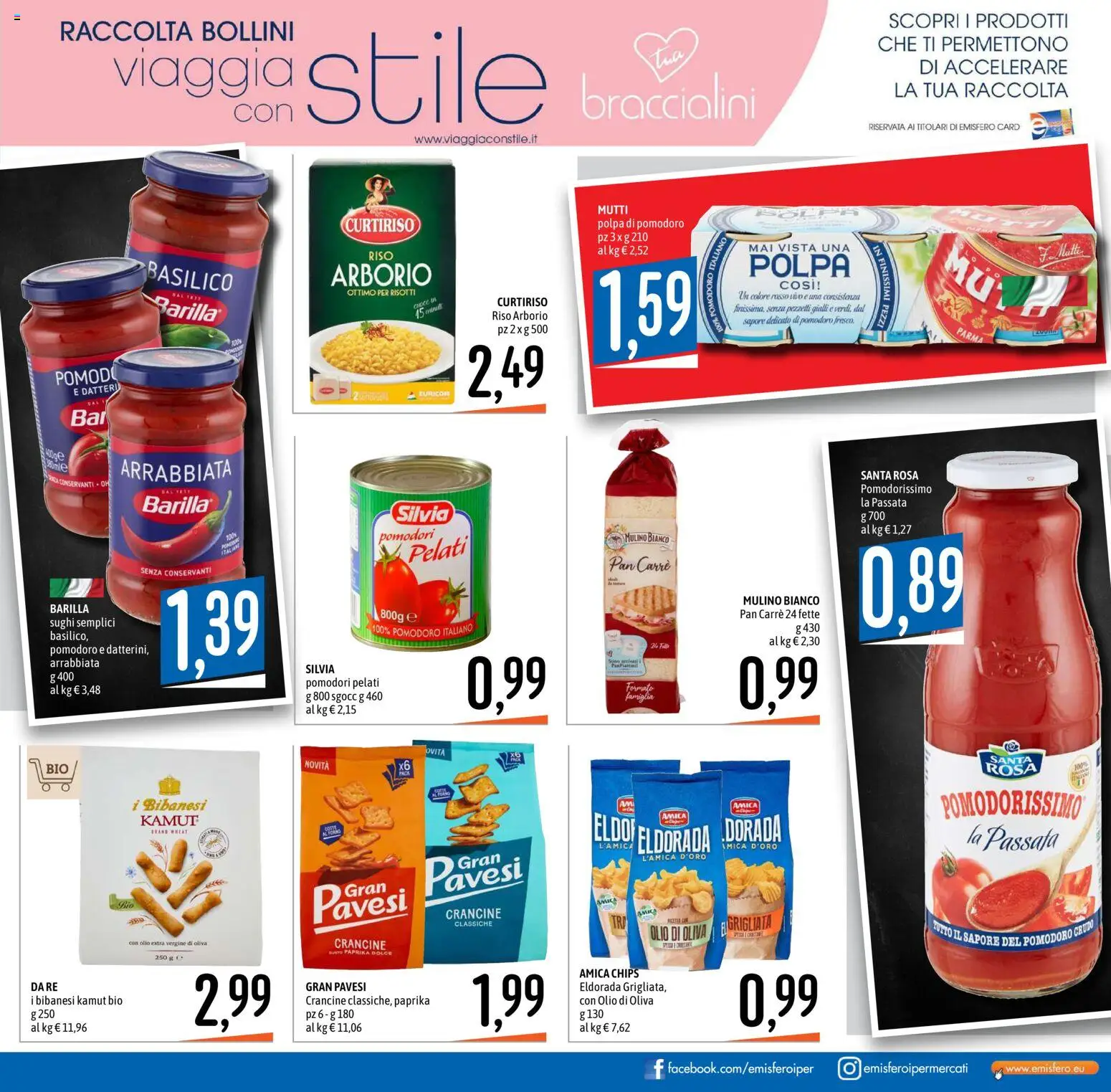 Volantino Emisfero del 12.03.2026 | Pagina: 3 | Prodotti: Riso, Pomodoro, Pomodori, Basilico