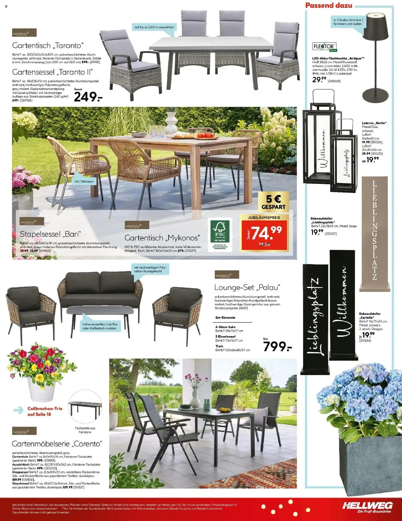 HELLWEG Flugblatt	 gültig ab 01.04.2026 | Seite: 13 | Produkte: Sessel, Tisch