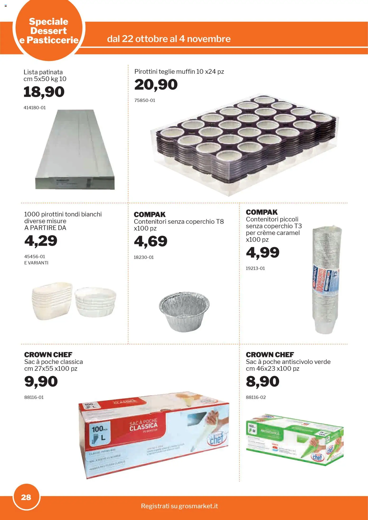 Volantino Sogegross del 22.10.2025 | Pagina: 28 | Prodotti: Muffin