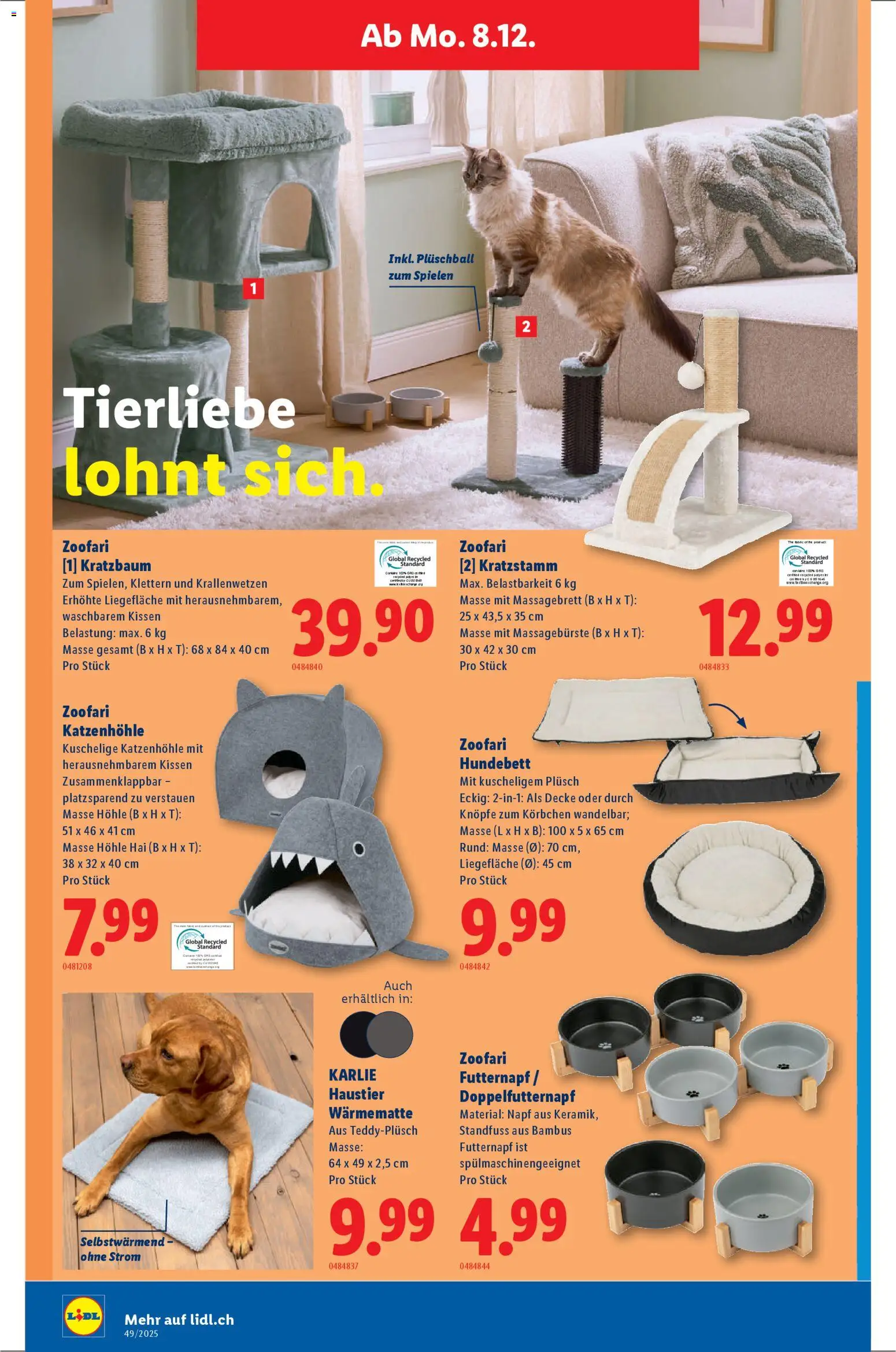 Lidl Aktionen – gültig ab 04.12.2025 | Seite: 28 | Produkte: Kissen, Decke