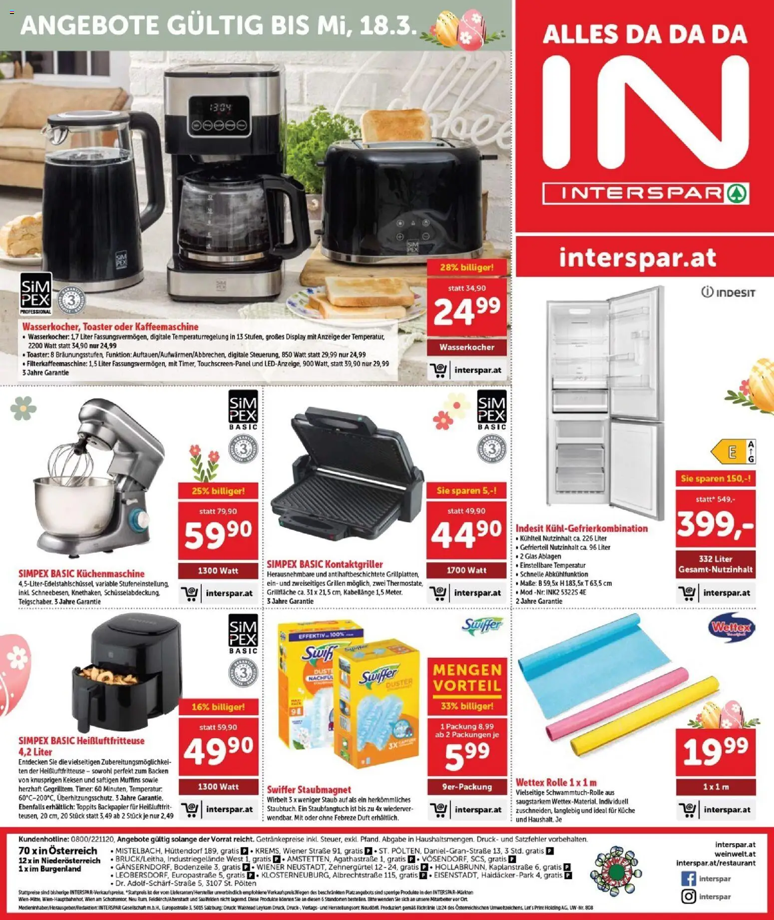 Interspar Flugblatt - Burgenland Nord gültig ab 26.02.2026 | Seite: 25 | Produkte: Salz, Kaffeemaschine, Wasserkocher, Toaster