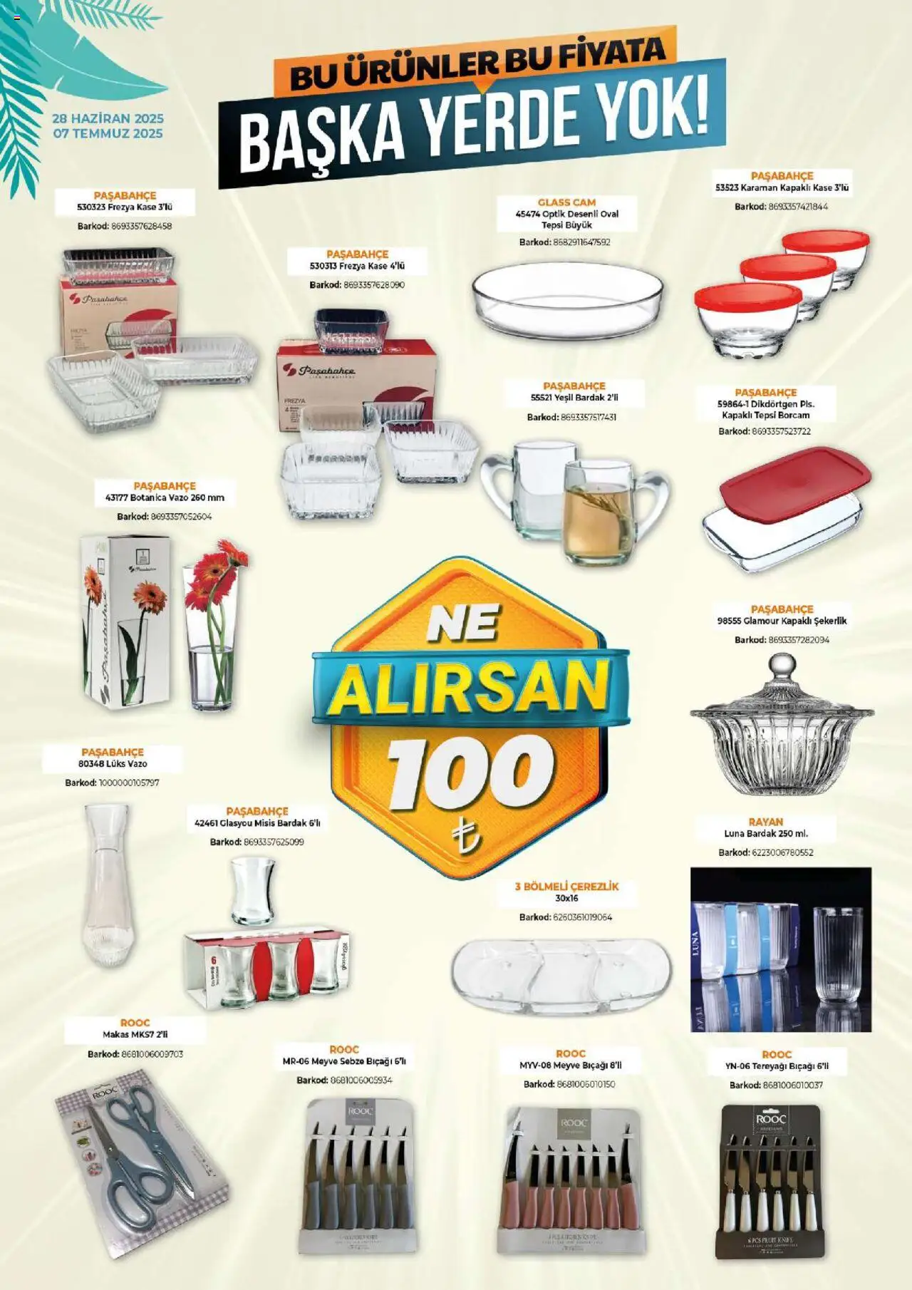 Çağrı Market Katalog - 28.06.2025 tarihinden itibaren geçerlidir | Sayfa: 14 | Ürünler: Kaşe, Vazo, Tereyağı, Tepsi