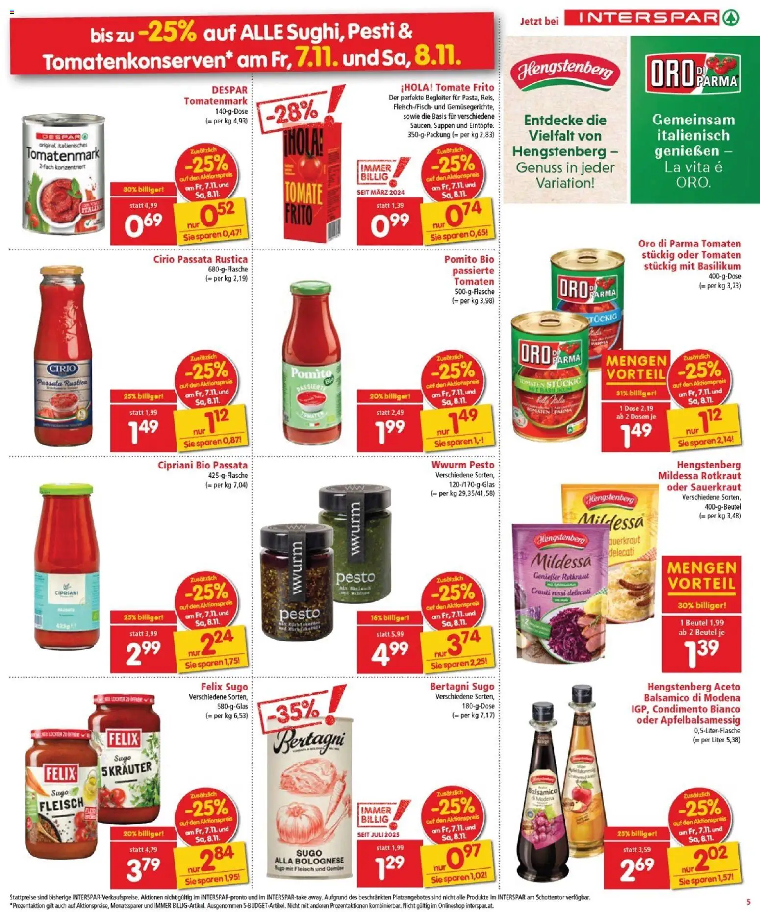 Interspar Flugblatt - Burgenland gültig ab 06.11.2025 | Seite: 6 | Produkte: Gemüse, Tomaten