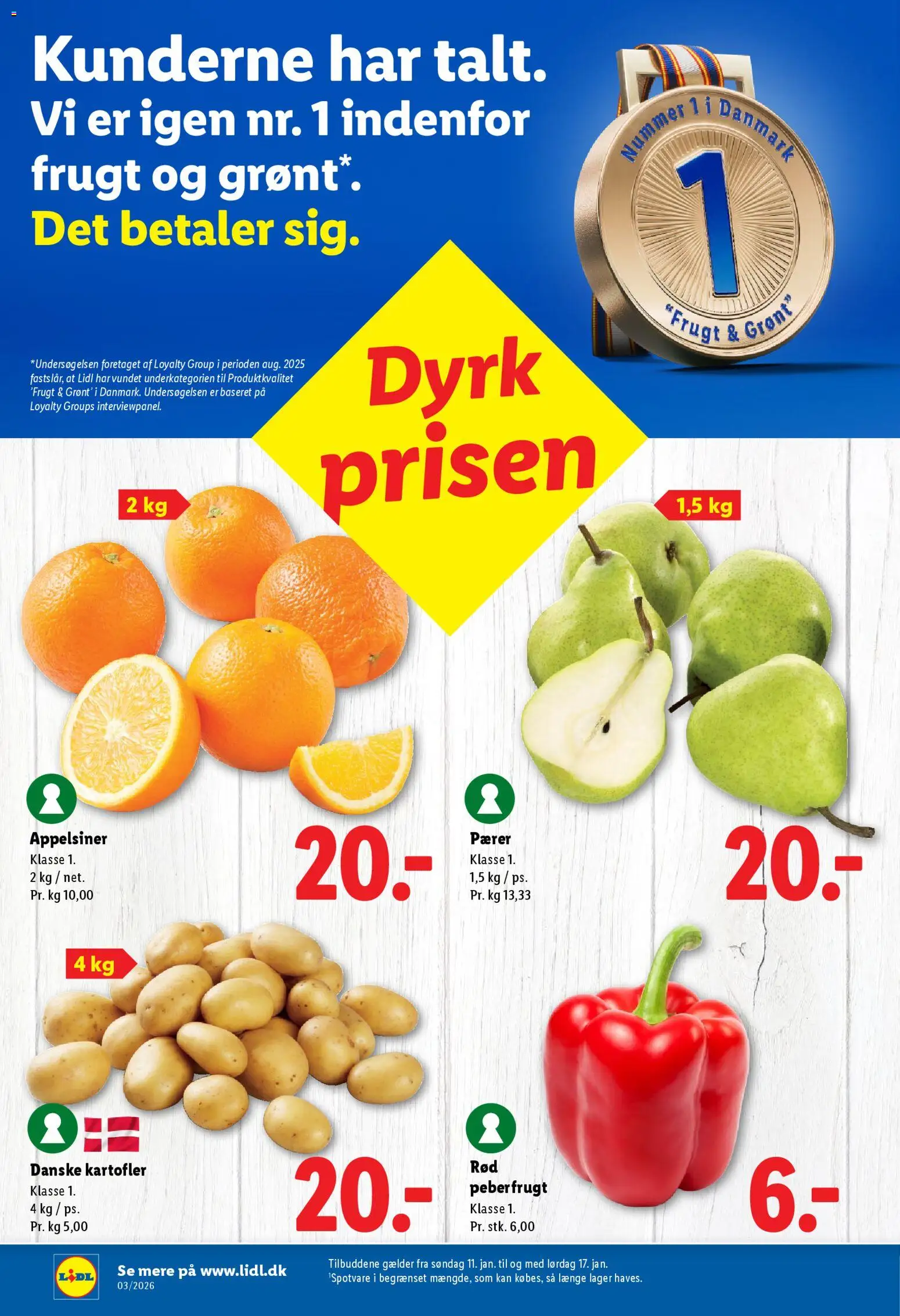 Lidl tilbudsavis – gyldig fra 11.01.2026 | Side: 19 | Produkter: Appelsiner, Kartofler, Pærer, Søm