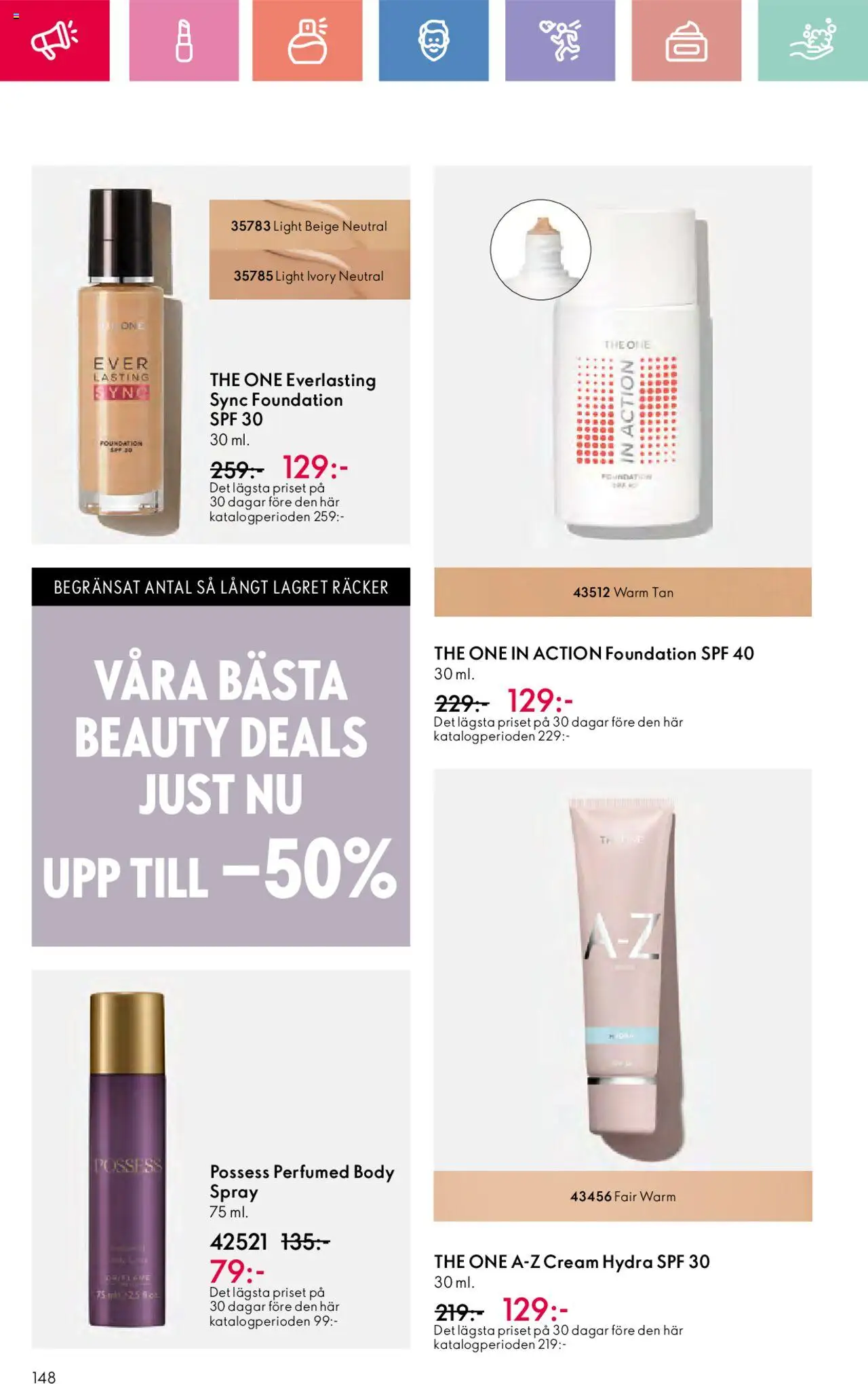 Oriflame reklamblad aktuell från 03.08.2025 | Sida: 148 | Produkter: Foundation