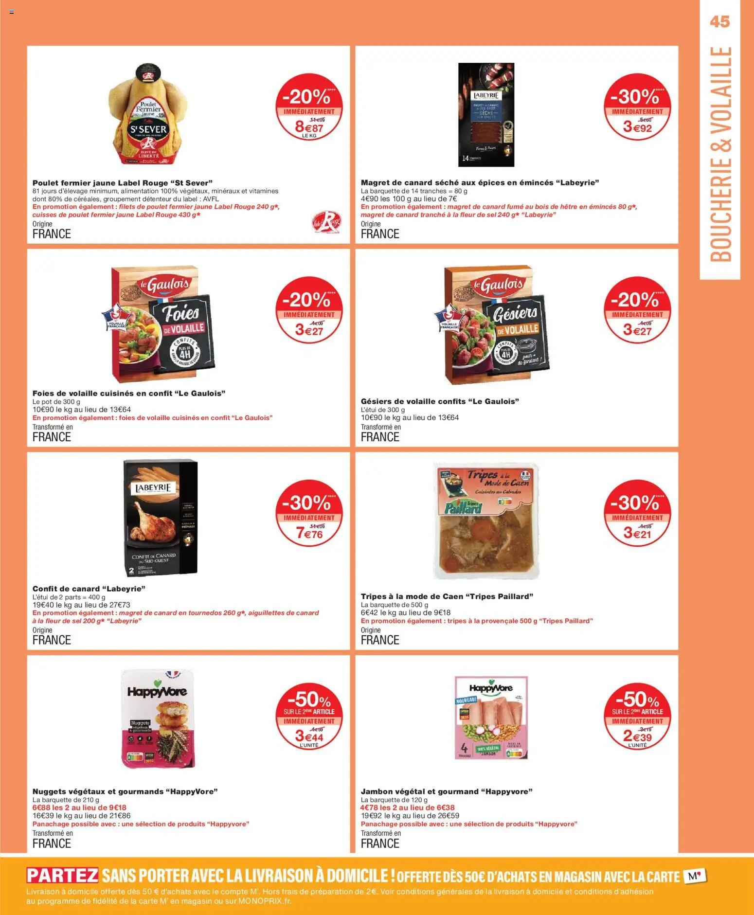 {H1} | Page: 45 | Produits: Magret de canard, Sel, Confit de canard, Jambon