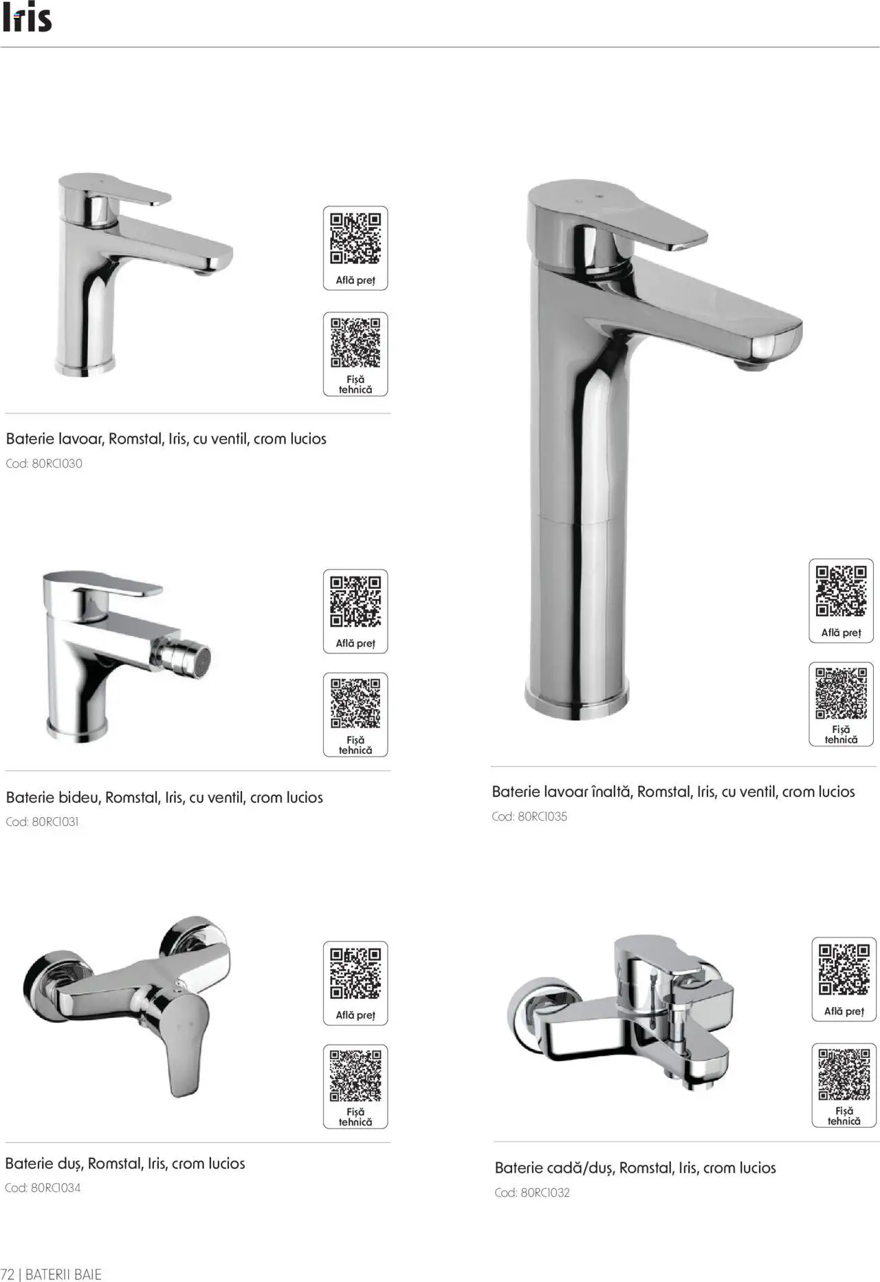 Catalog Romstal – valabil de la 25.11.2024 | Pagină: 72 | Produse: Lavoar, Baterie, Baterii