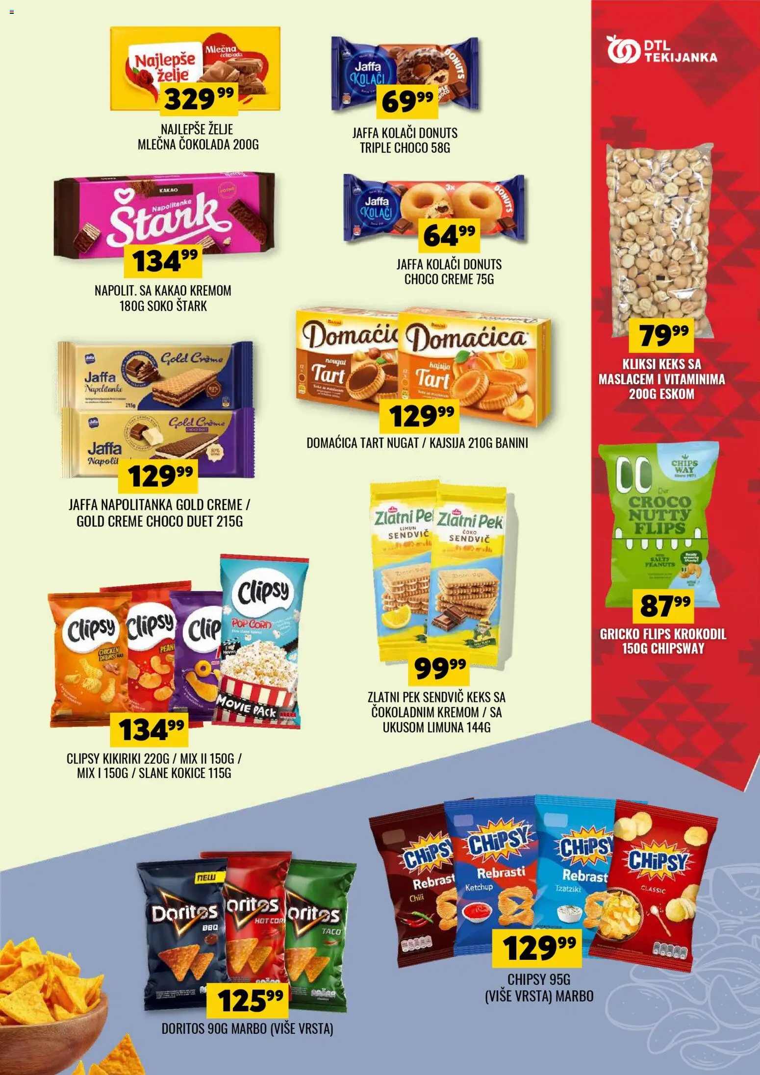 Tekijanka katalog - važi od 11.03.2026 | Strana: 13 | Proizvode: Keks, Kajsija, Čokolada, Mlečna čokolada