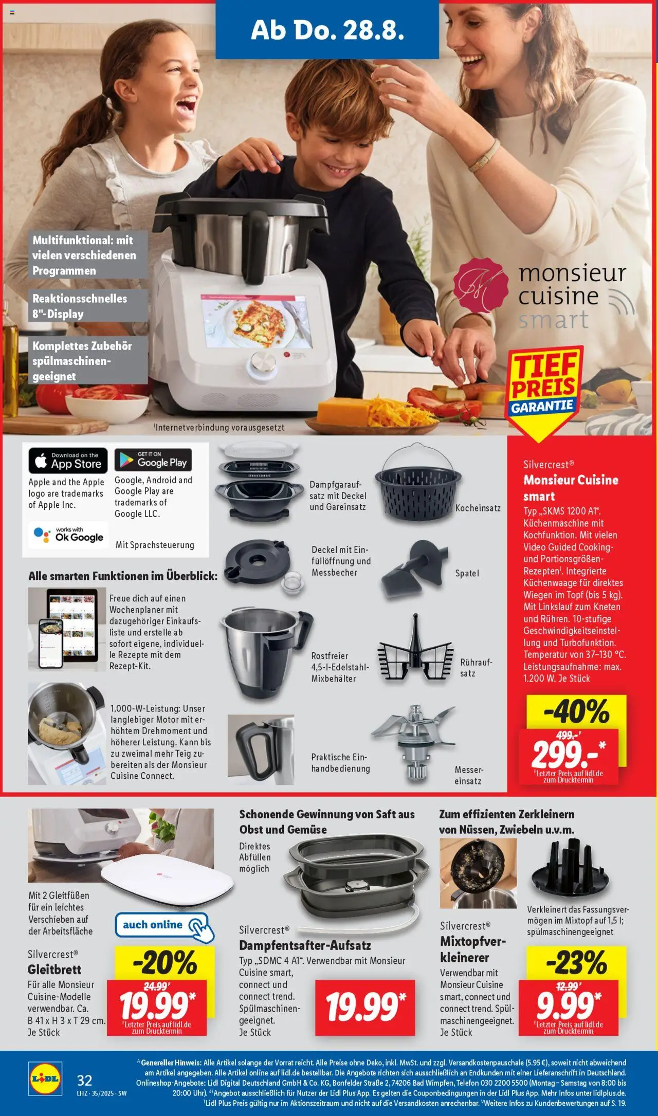 Lidl Prospekt Gundelsheim 	 - gültig ab dem 25.08.2025 | Seite: 20 | Produkte: Apple, Gemüse, Saft, Telefon