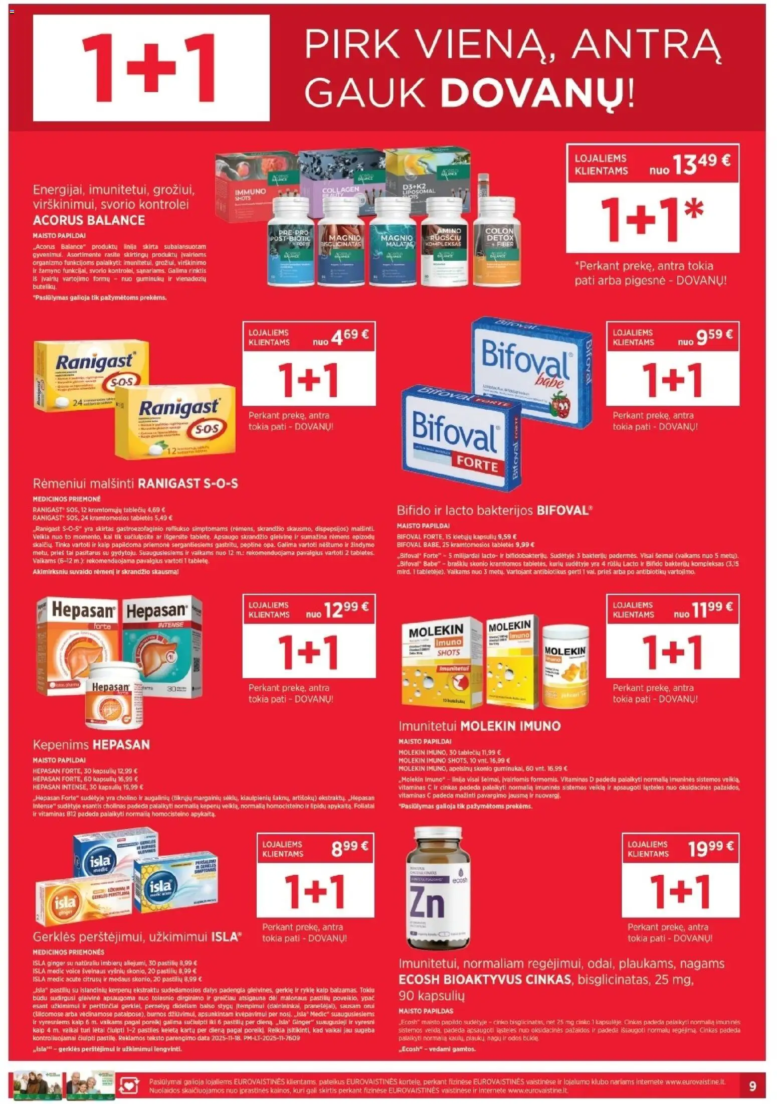 EUROVAISTINĖ akcijos nuo 01.01.2026 | Puslapis: 9