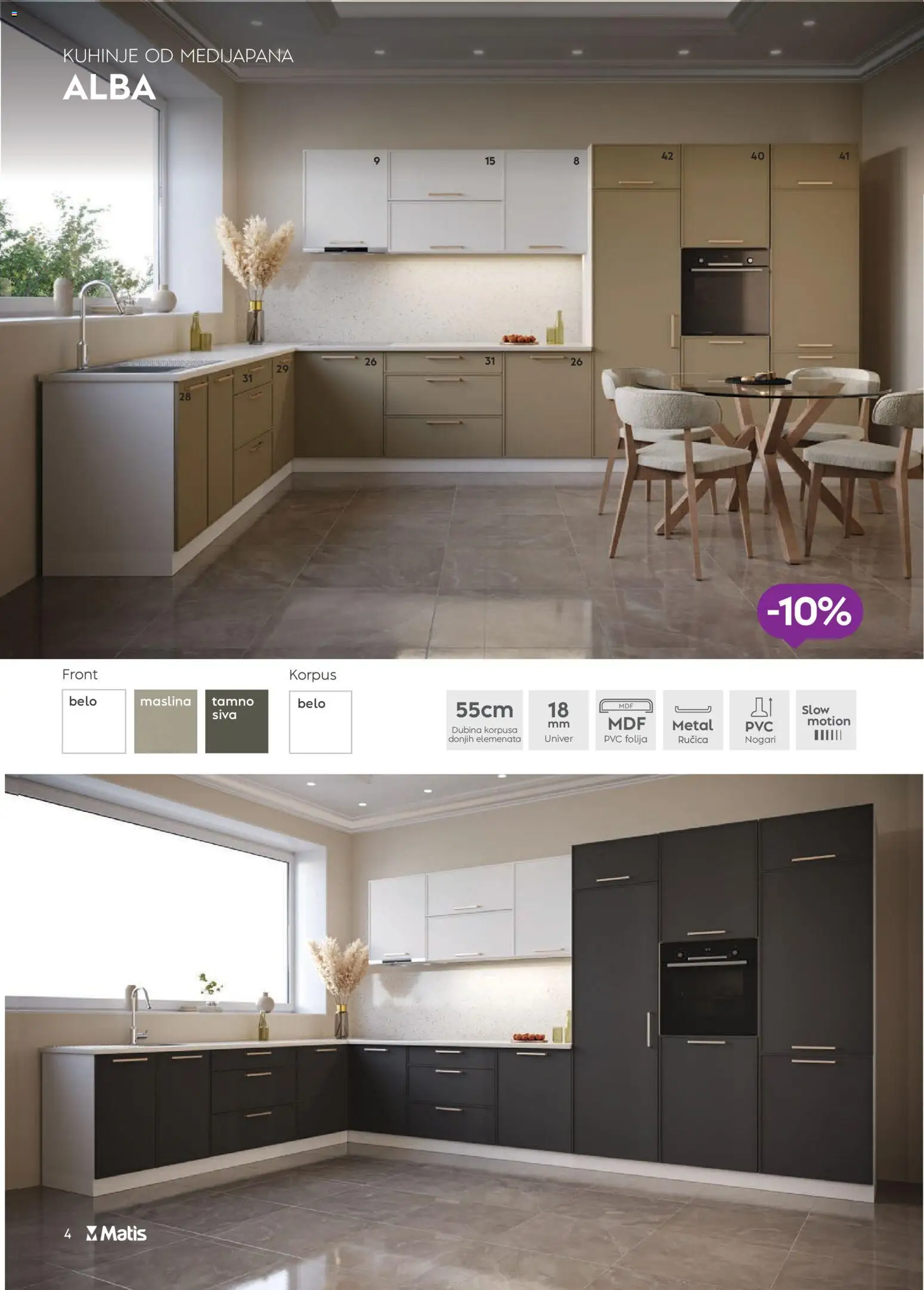 Matis katalog - važi od 01.11.2025 | Strana: 4 | Proizvode: Sto, Stolica, Kuhinja