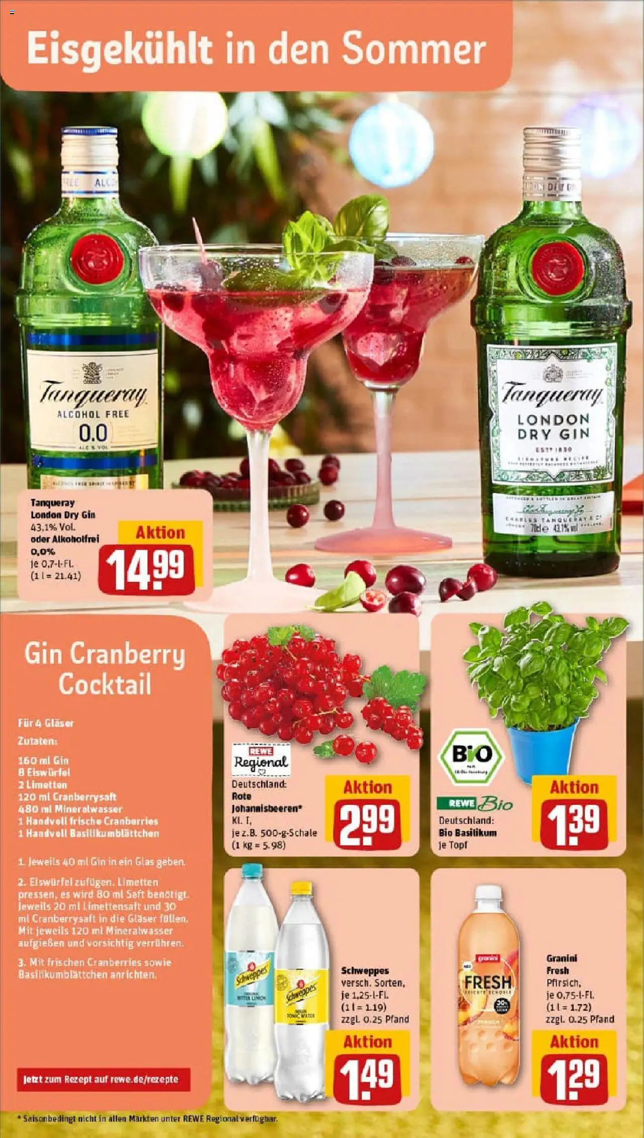 Rewe prospekt Berlin / Französisch Buchholz	 - gültig ab dem 27.07.2025 | Seite: 4 | Produkte: Mineralwasser, Pfirsich, Granini, Saft