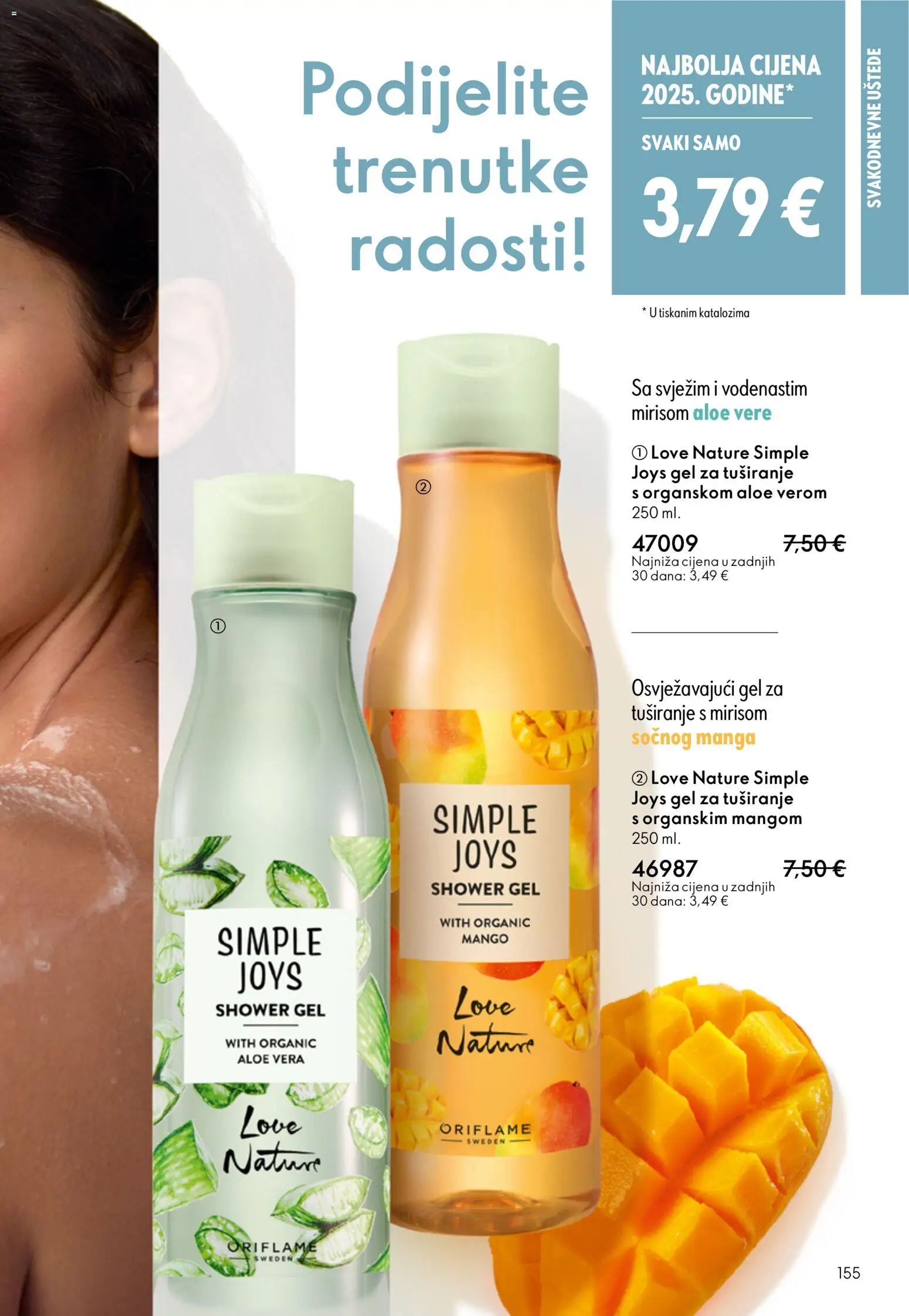 Oriflame katalog | vrijedi od 31.12.2025 | Stranica: 155 | Proizvodi: Gel za tuširanje, Mango