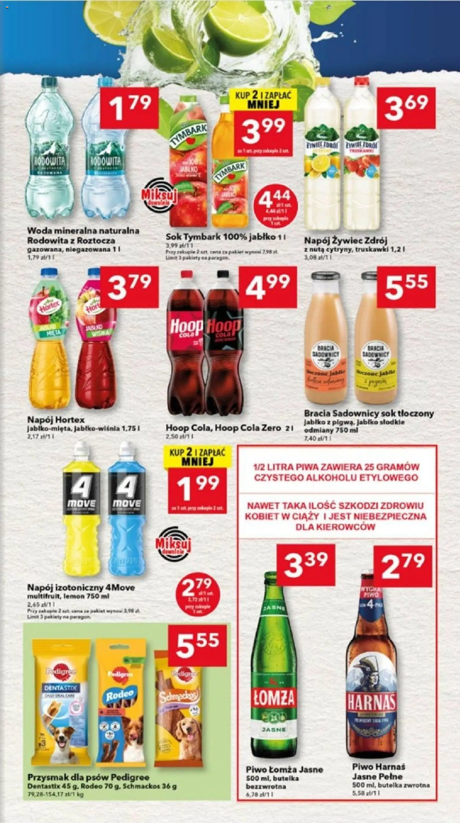 Lewiatan gazetka - Lublin od 16.04.2026 | Strona: 7 | Produkty: Pedigree, Harnaś, Piwo, Woda