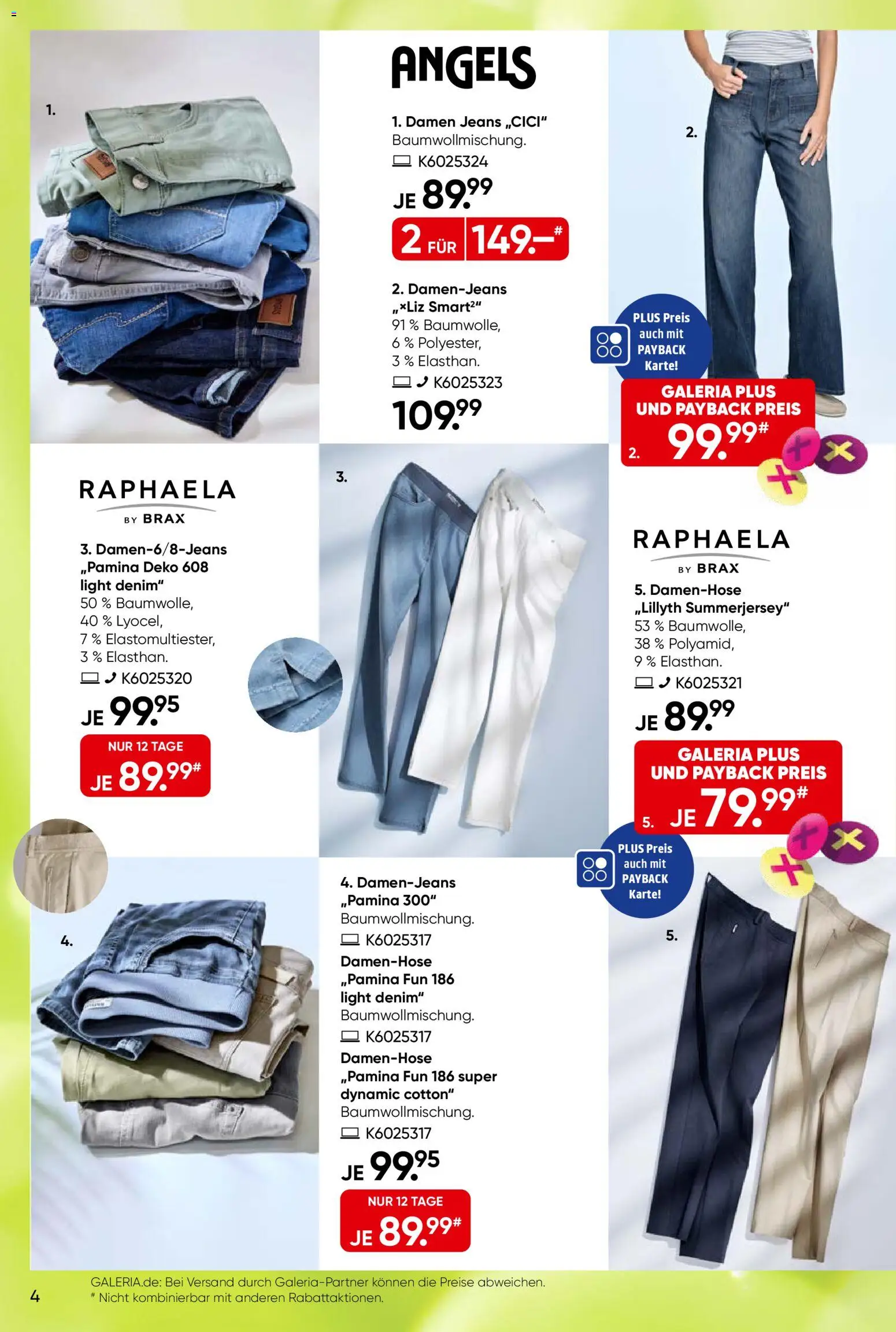 Galeria Karstadt Kaufhof Prospekt 	 – gültig ab 18.03.2026 | Seite: 4 | Produkte: Jeans