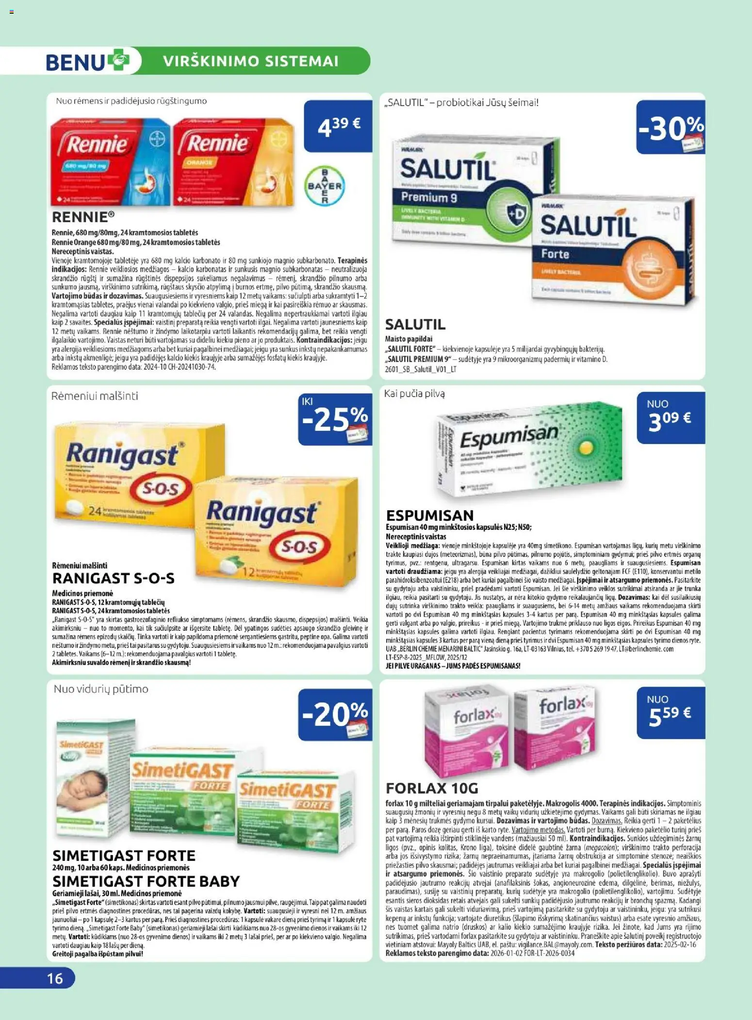 BENU akcijos nuo 01.02.2026 | Puslapis: 16