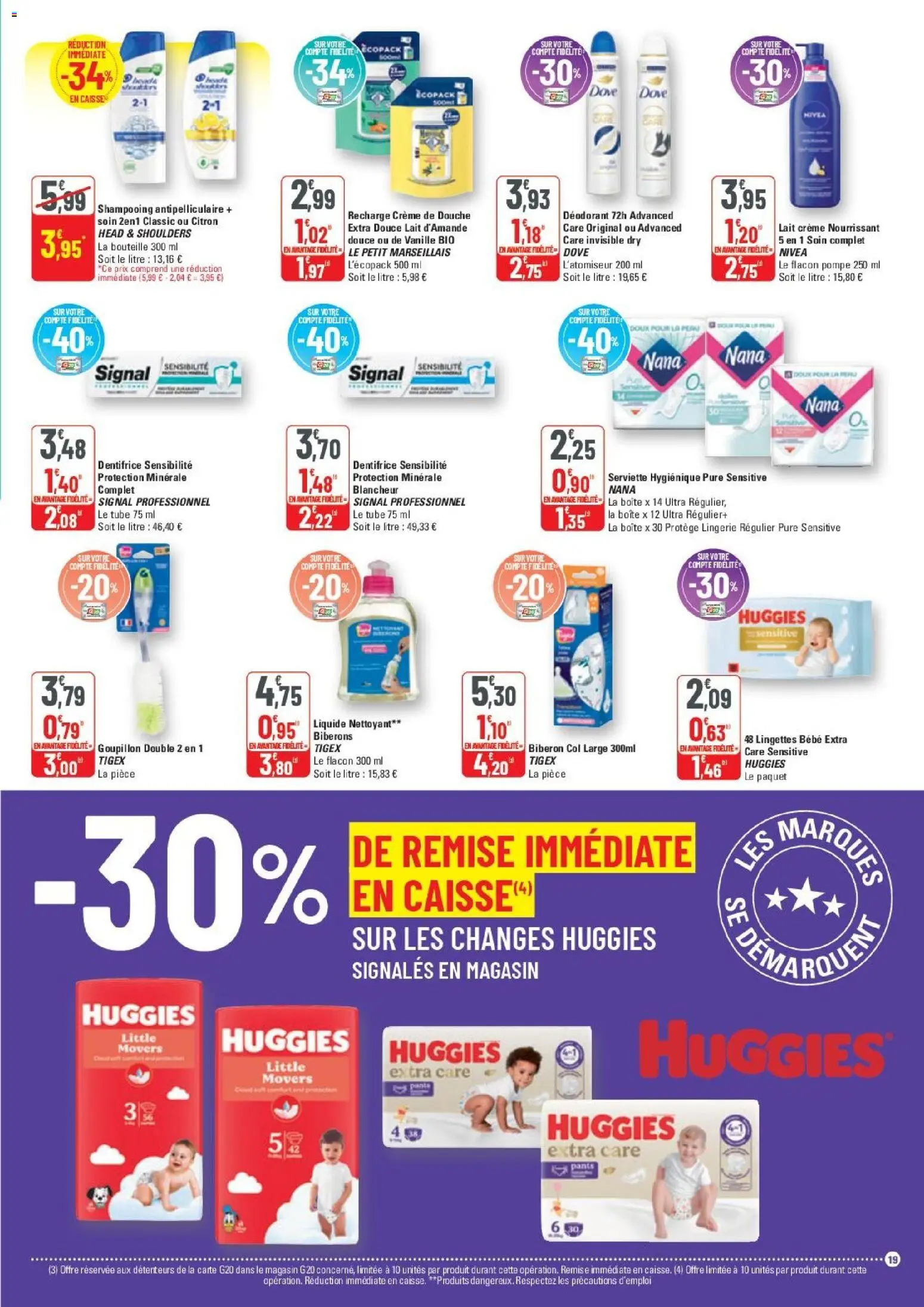 {H1} | Page: 19 | Produits: Biberon, Lait d'amande, Lait, Thé