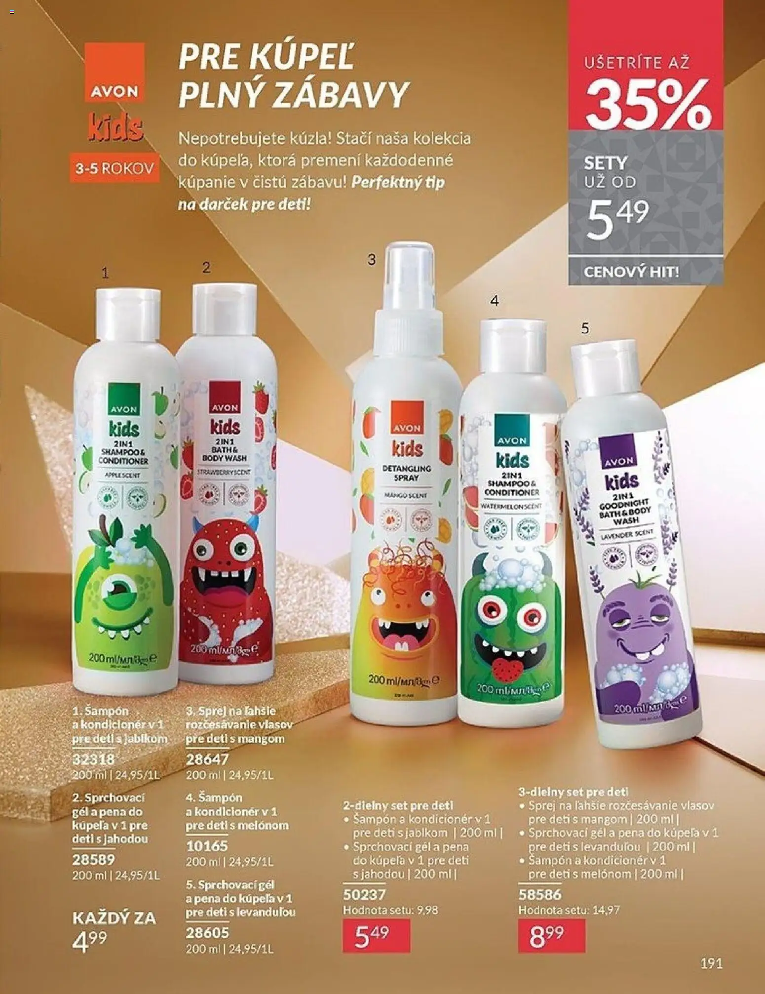 Nové Avon akcie – leták je platný od 01.12.2025 | Strana: 191 | Produkty: Šampón, Kondicionér, Pena do kúpeľa, Mango