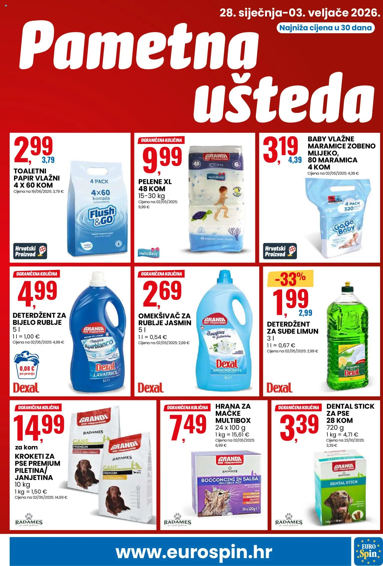 Eurospin katalog | vrijedi od 28.01.2026 | Stranica: 7 | Proizvodi: Janjetina, Piletina, Omekšivač, Limun