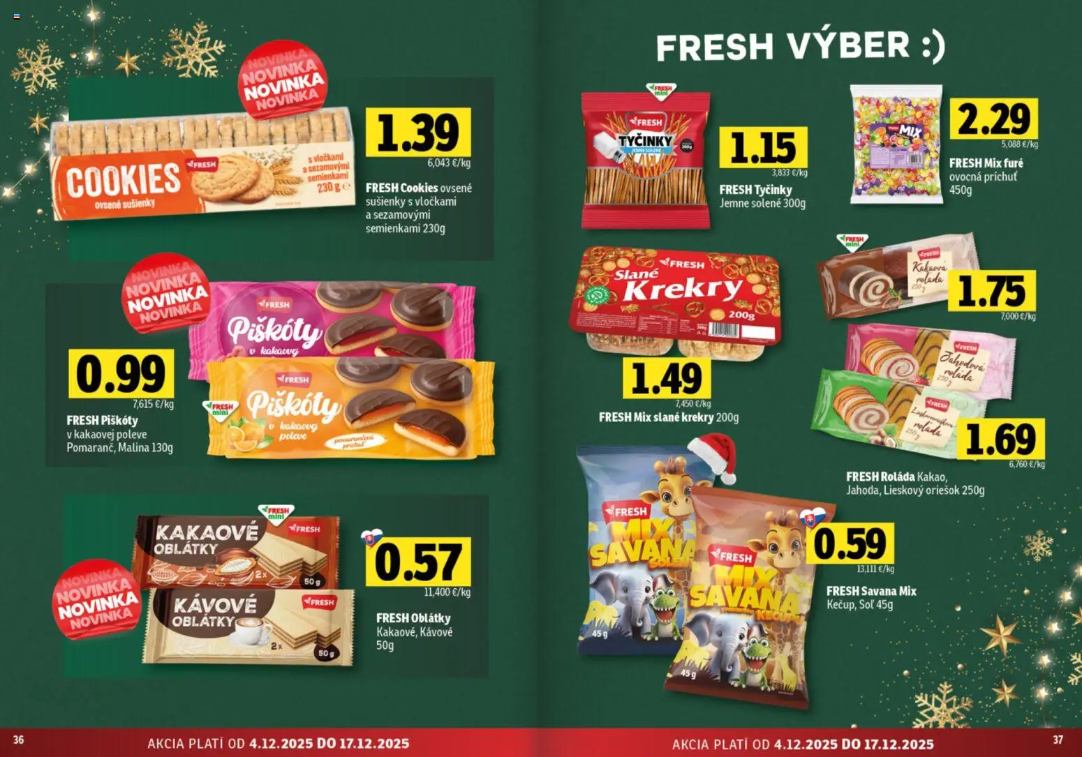 Nové Fresh akcie – leták je platný od 04.12.2025 | Strana: 19 | Produkty: Soľ