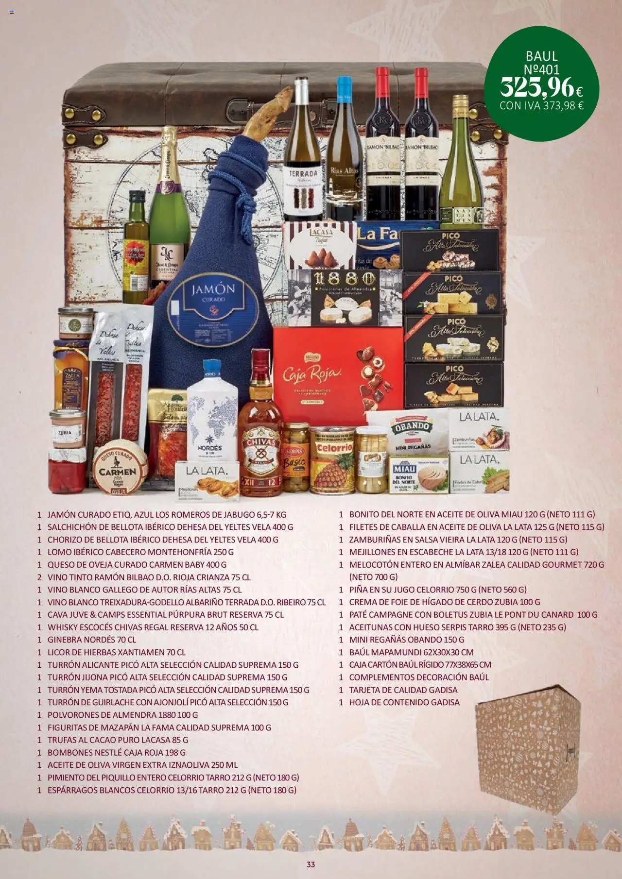 Gadis folleto │ válido desde el 16.10.2025 | Página: 33 | Productos: Paté, Aceite de oliva, Whisky, Caja